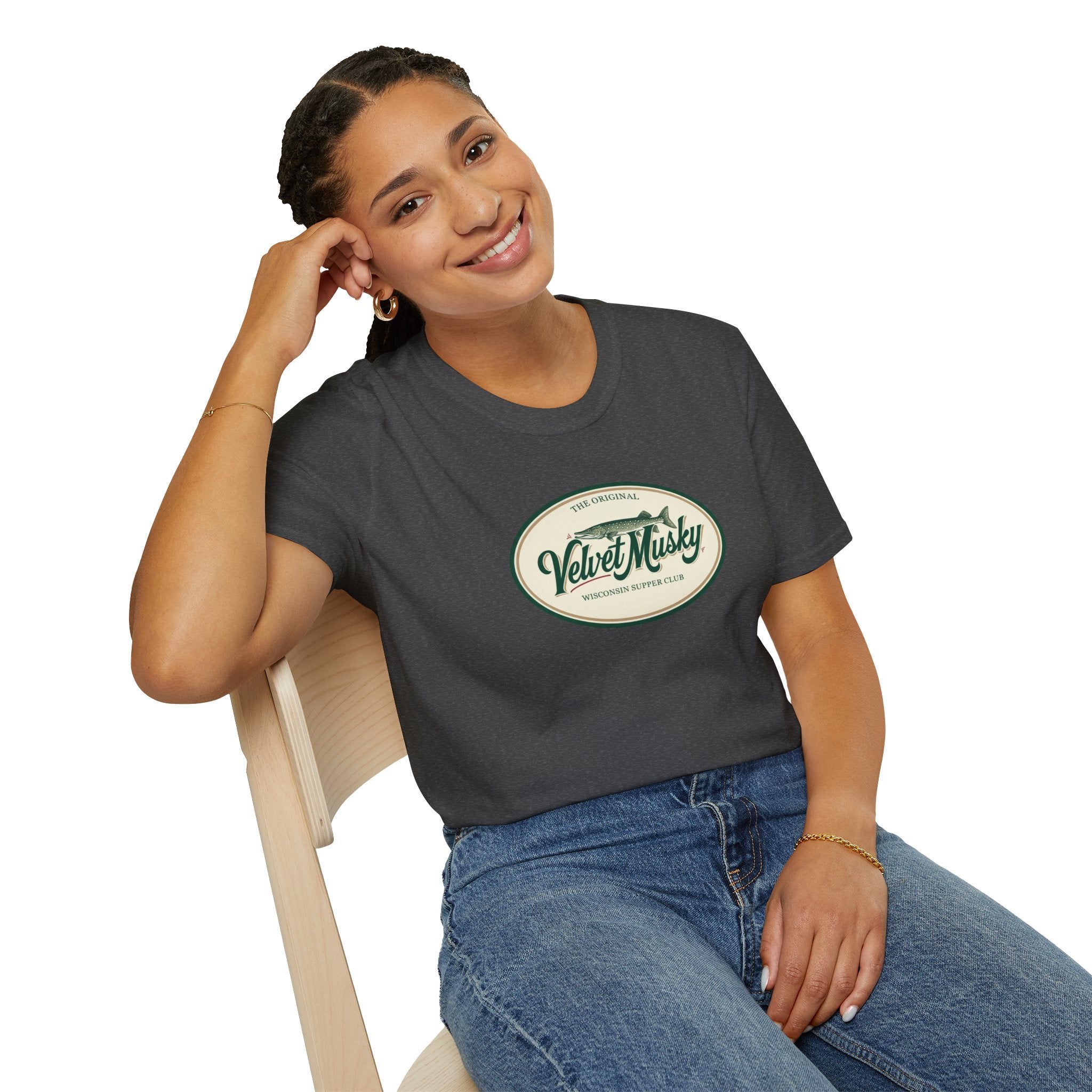 Velvet Musky Vintage Supper Club T-Shirt - Retro Badge Tee