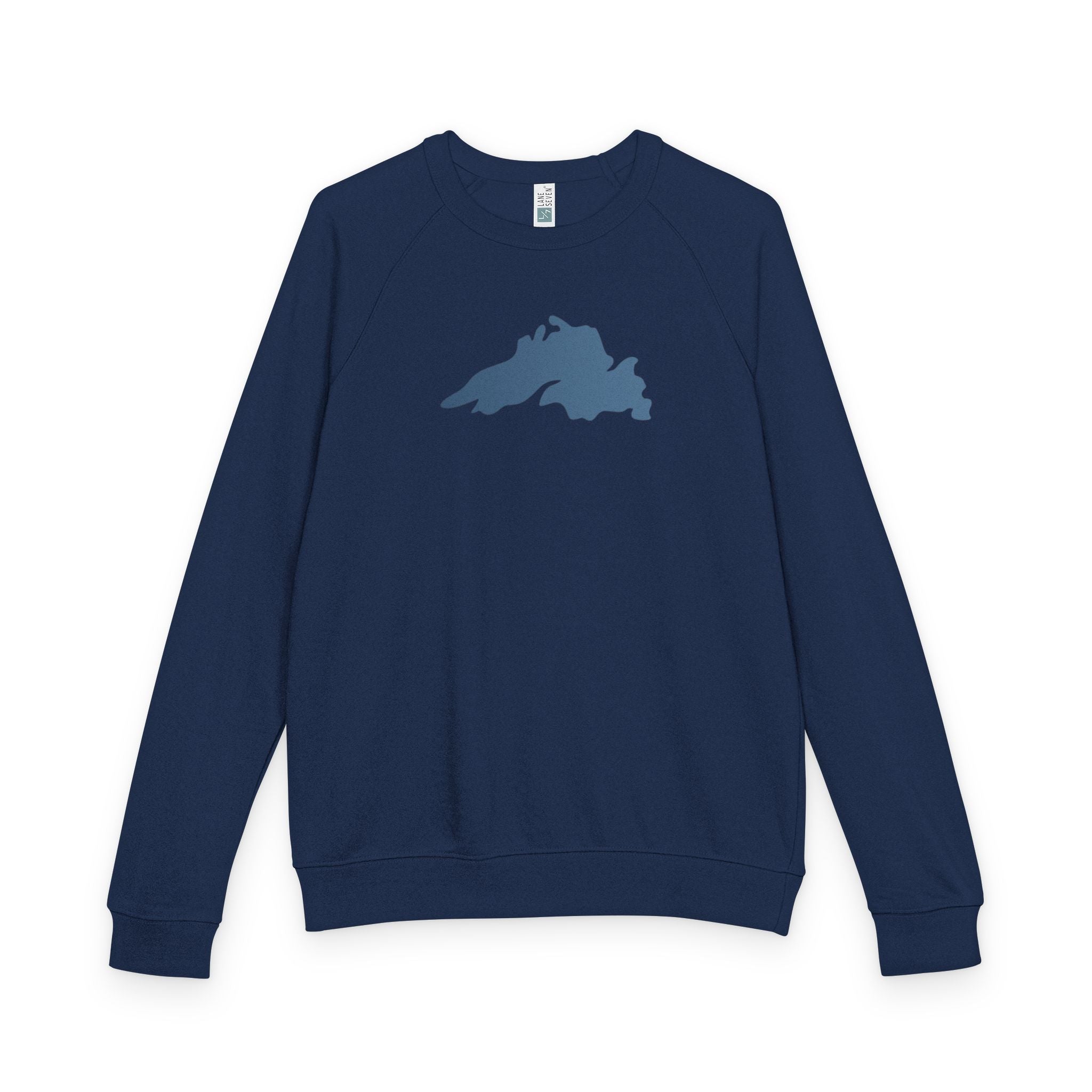 Lake Superior Silhouette - French Terry Raglan Crewneck