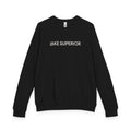 Lake Superior Sweatshirt – Distressed Graphic Crewneck | Unisex Raglan French Terry