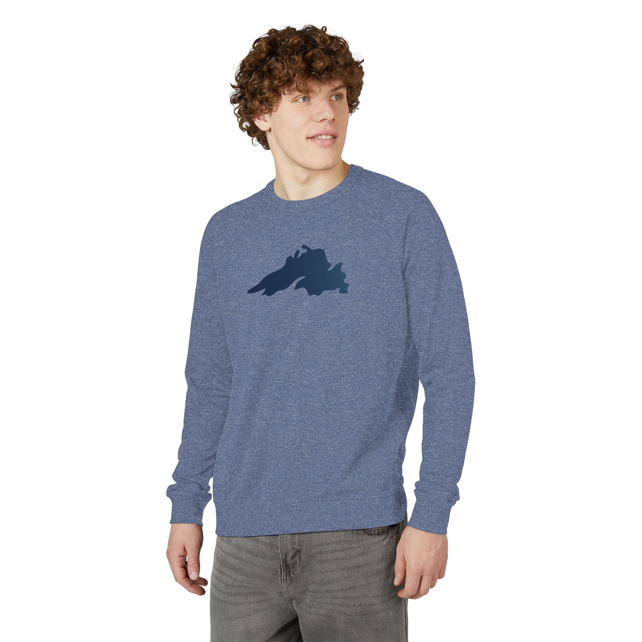 Lake Superior Silhouette - French Terry Raglan Crewneck