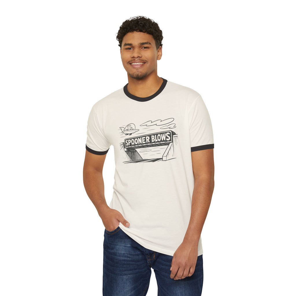Spooner Blows Forever Retro T-Shirt | Vintage diner sketch tee