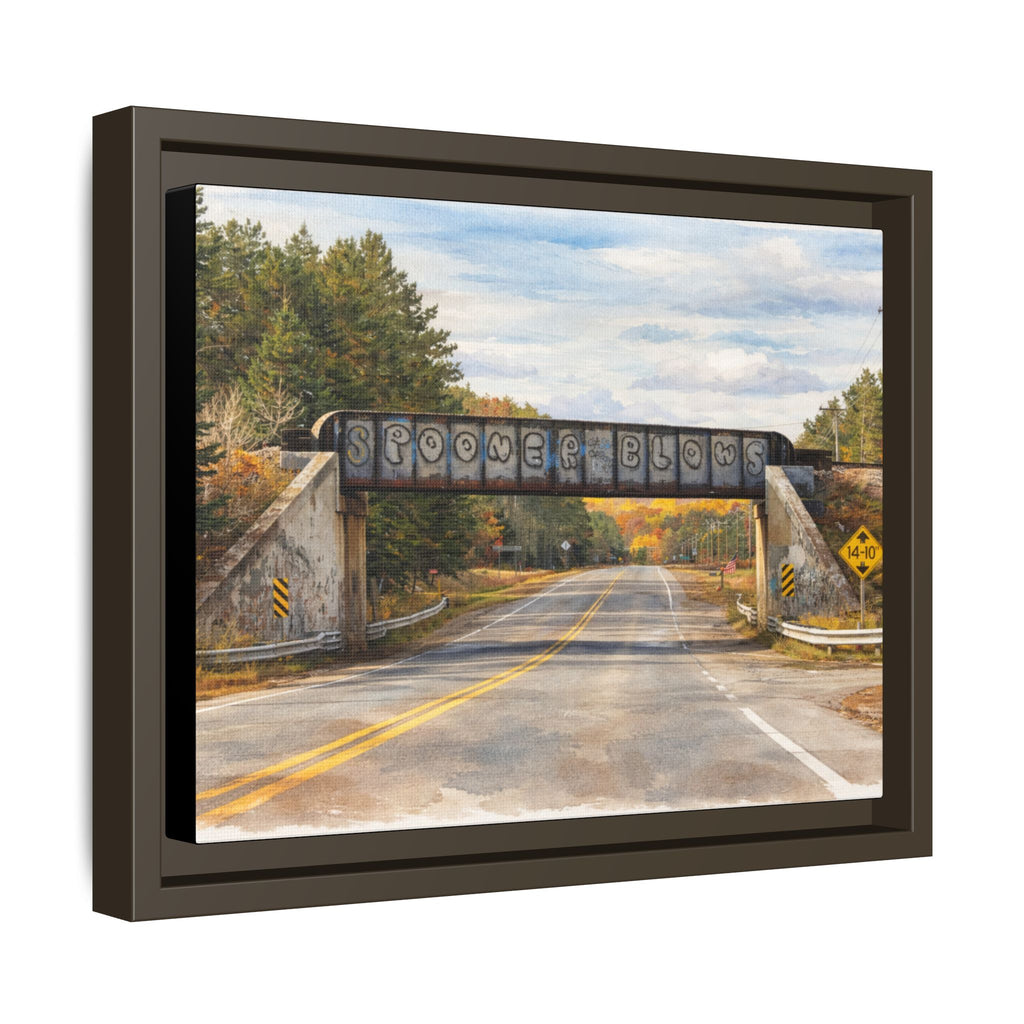 Watercolor Spooner Blows Print Matte Canvas