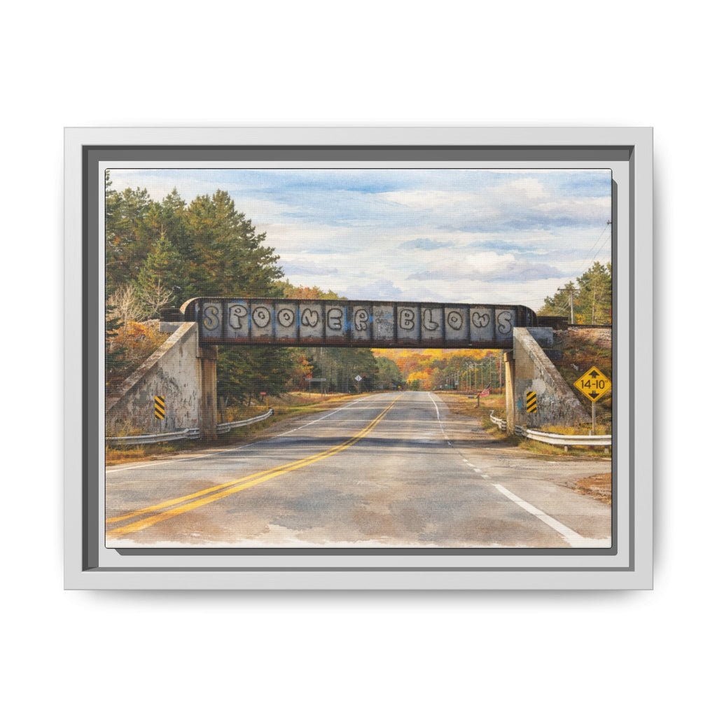 Watercolor Spooner Blows Print Matte Canvas