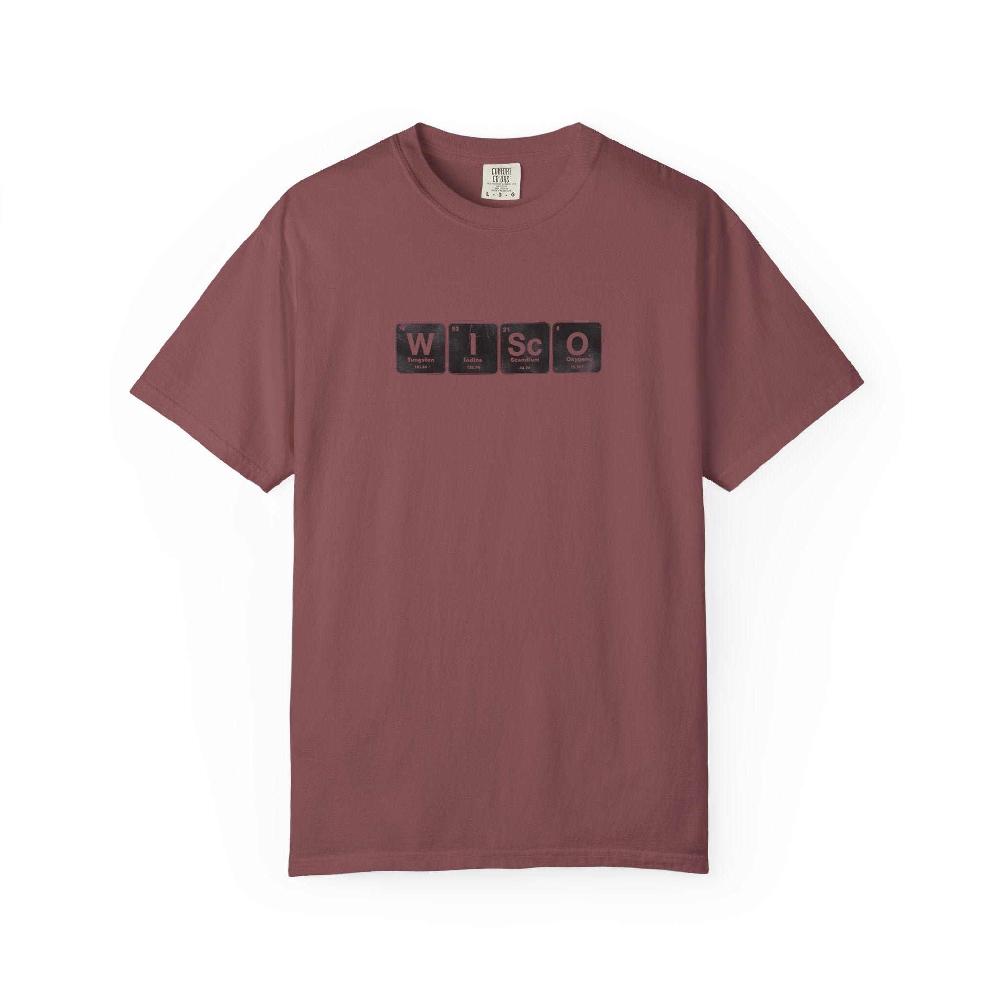 Wisconsin Periodic Table T-Shirt — WISCO Element Block Tee
