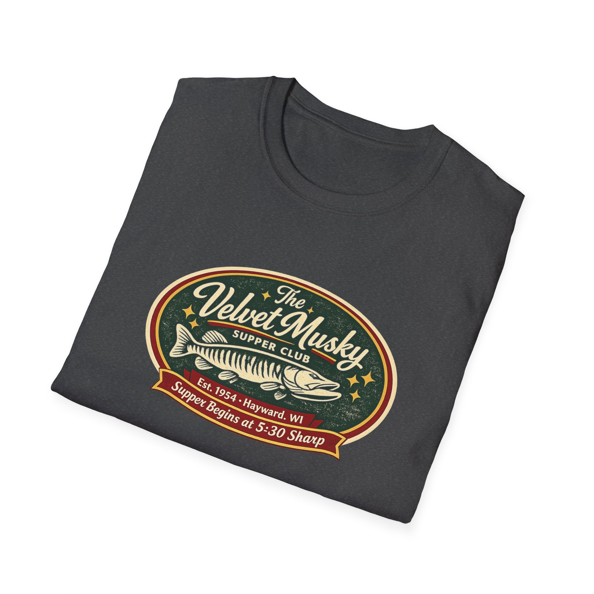 Velvet Musky Vintage Supper Club T-Shirt - Retro Badge Tee