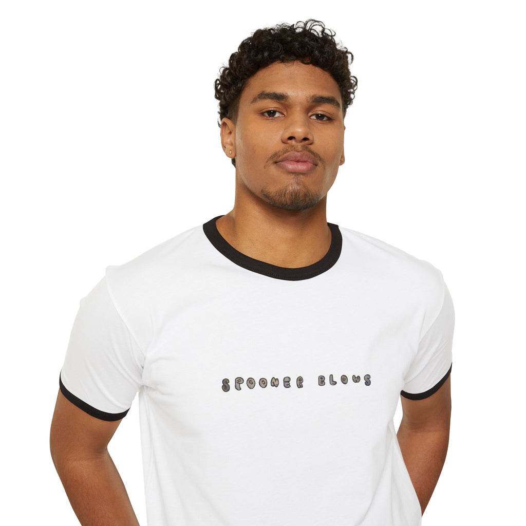 Spooner Blows Graffiti Minimalist Ringer Tee
