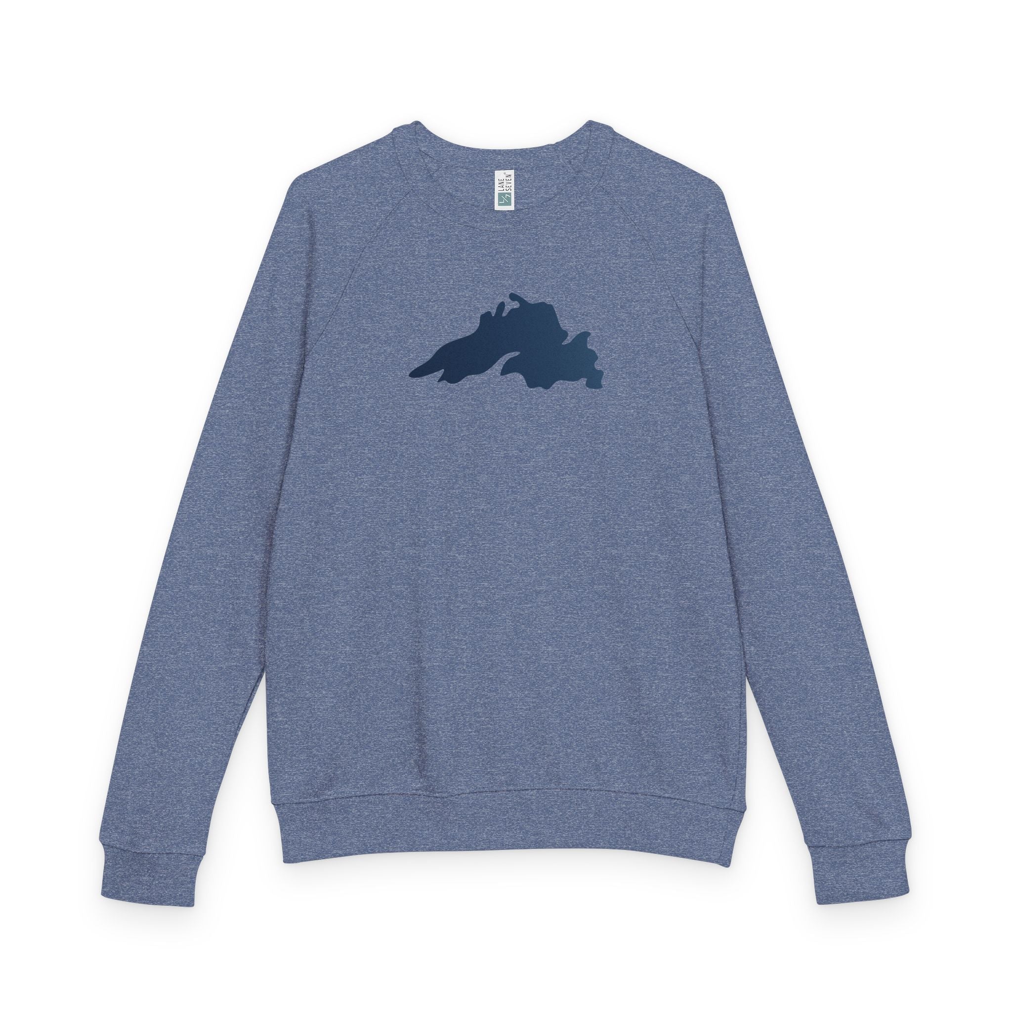 Lake Superior Silhouette - French Terry Raglan Crewneck