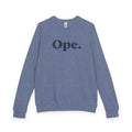 The Big Ope – Distressed Graphic Crewneck | Unisex Raglan French Terry