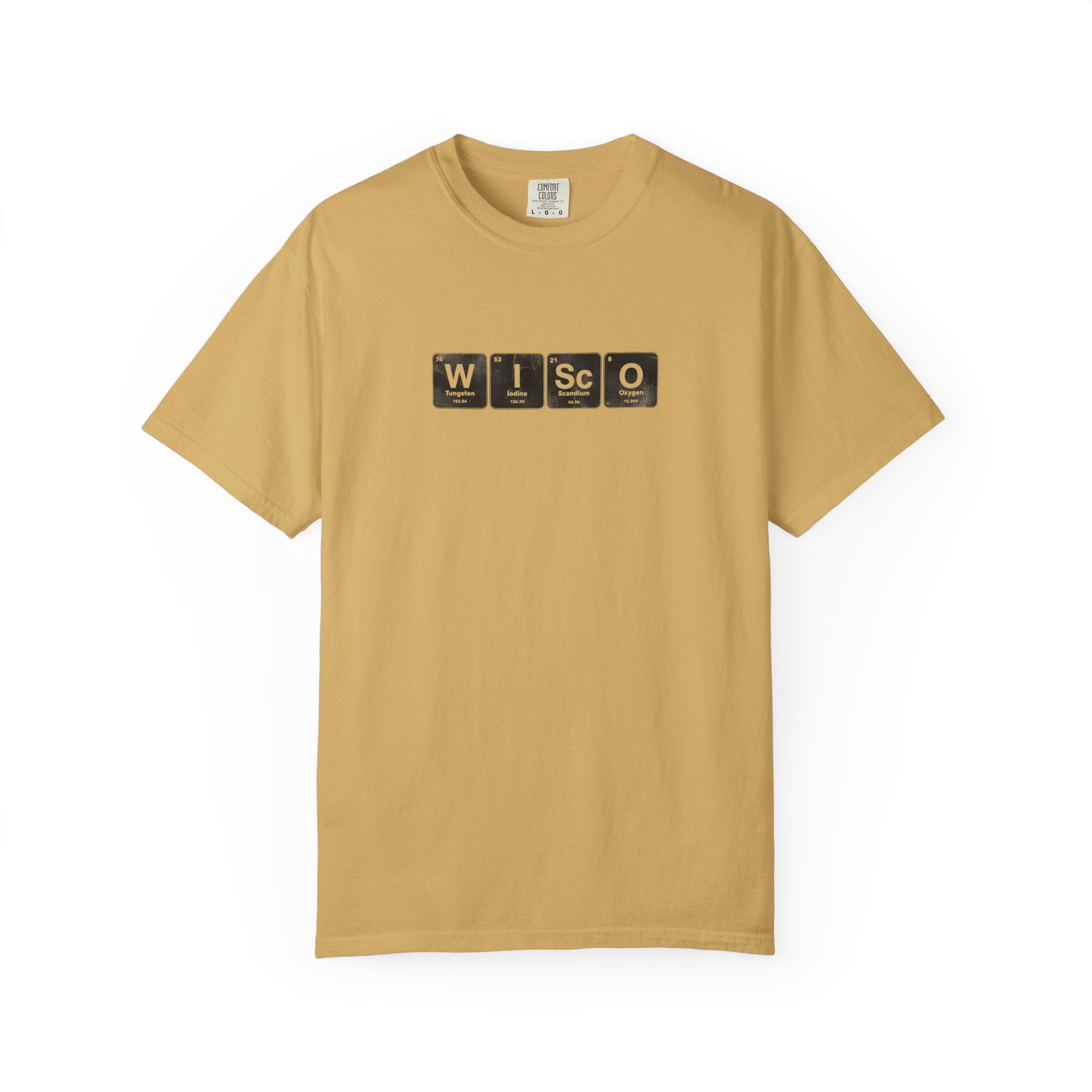 Wisconsin Periodic Table T-Shirt — WISCO Element Block Tee