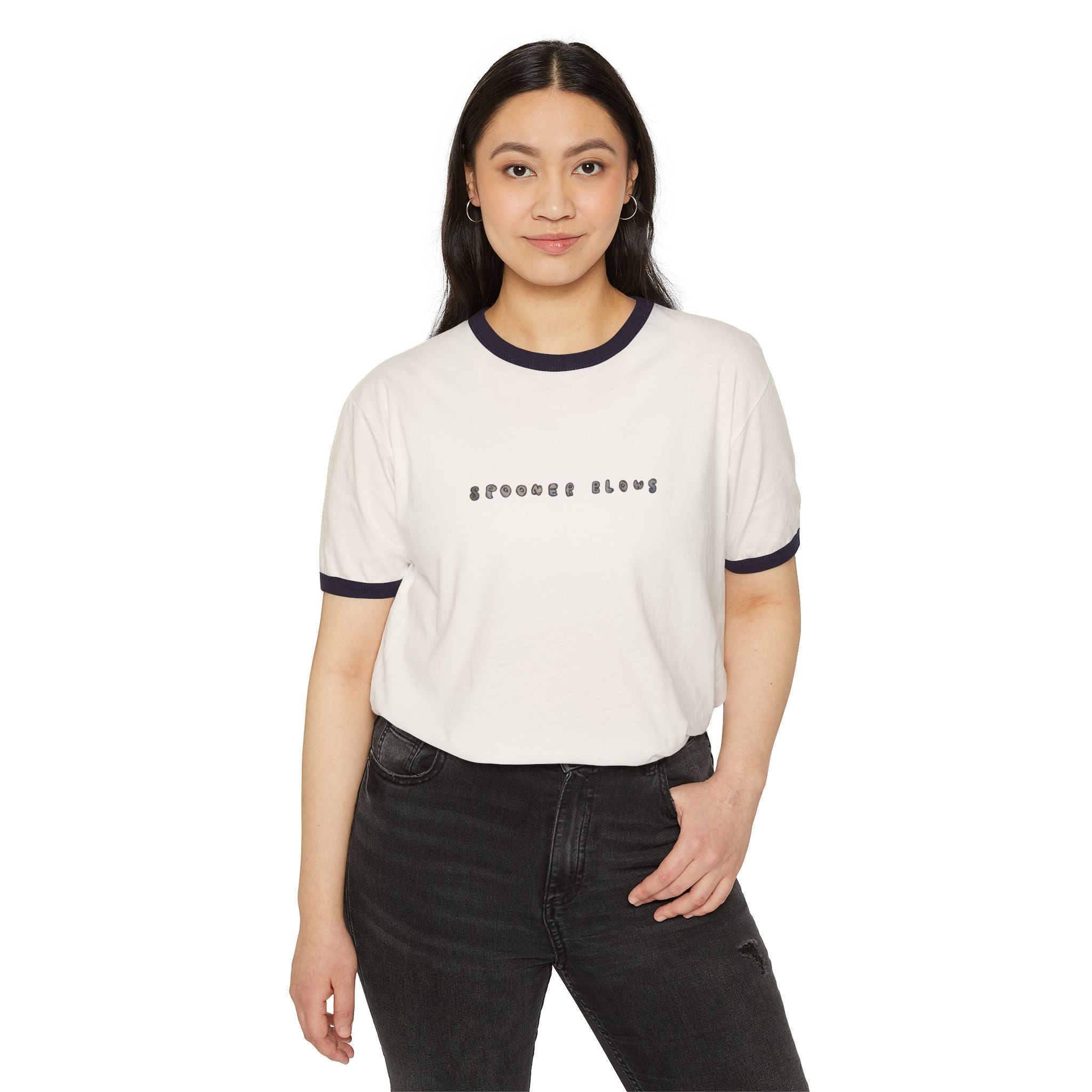 Spooner Blows Graffiti Minimalist Ringer Tee