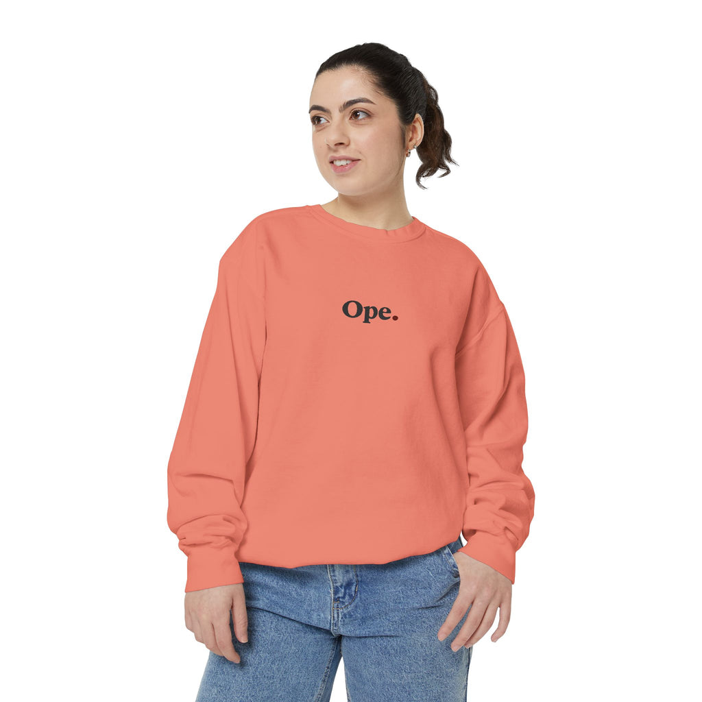 Ope. Minimalist Crewneck Sweatshirt