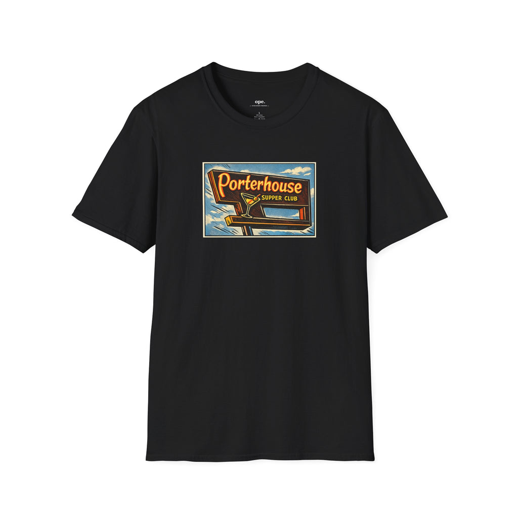 Porterhouse Supper Club Vintage Sign Tee