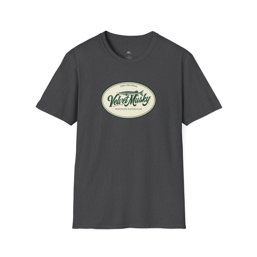 Velvet Musky Vintage Supper Club T-Shirt - Retro Badge Tee