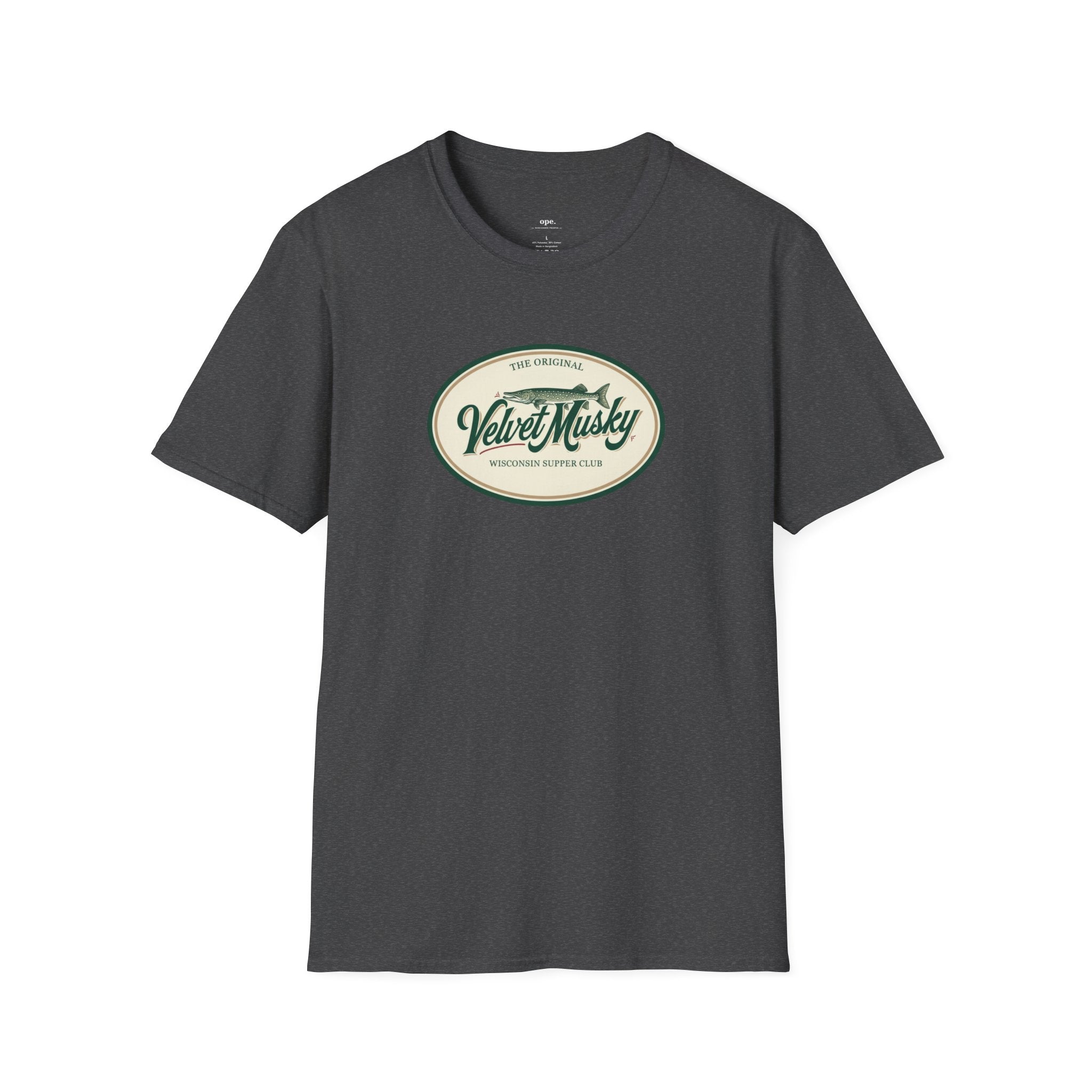 Velvet Musky Vintage Supper Club T-Shirt - Retro Badge Tee