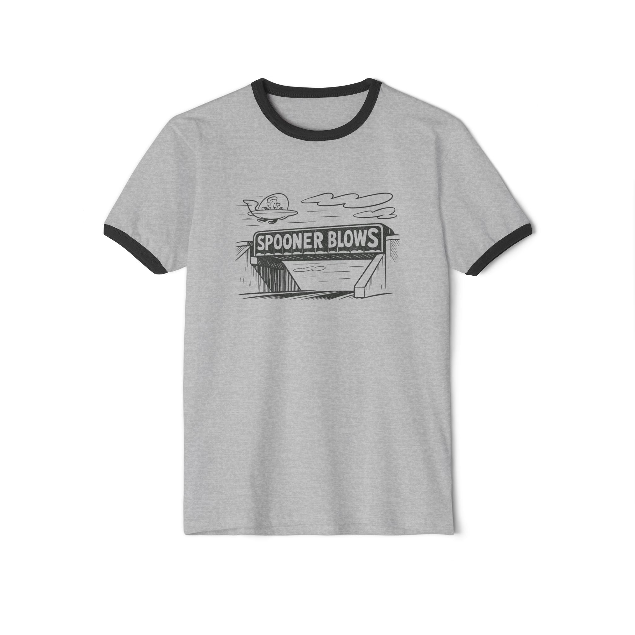Spooner Blows Forever Retro T-Shirt | Vintage diner sketch tee