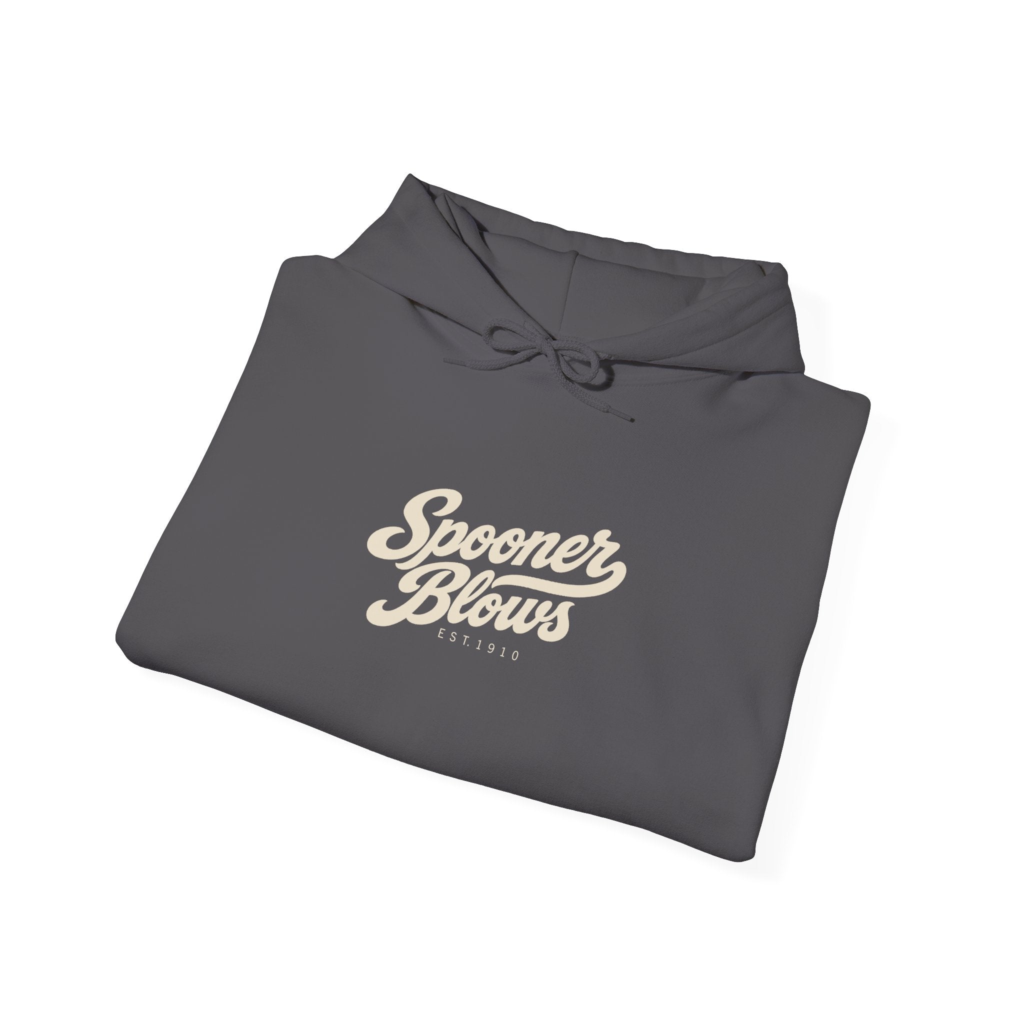 Spooner Blows EST. 1910 Hoodie | Wisconsin Northwoods Hoodie, Hayward WI Apparel