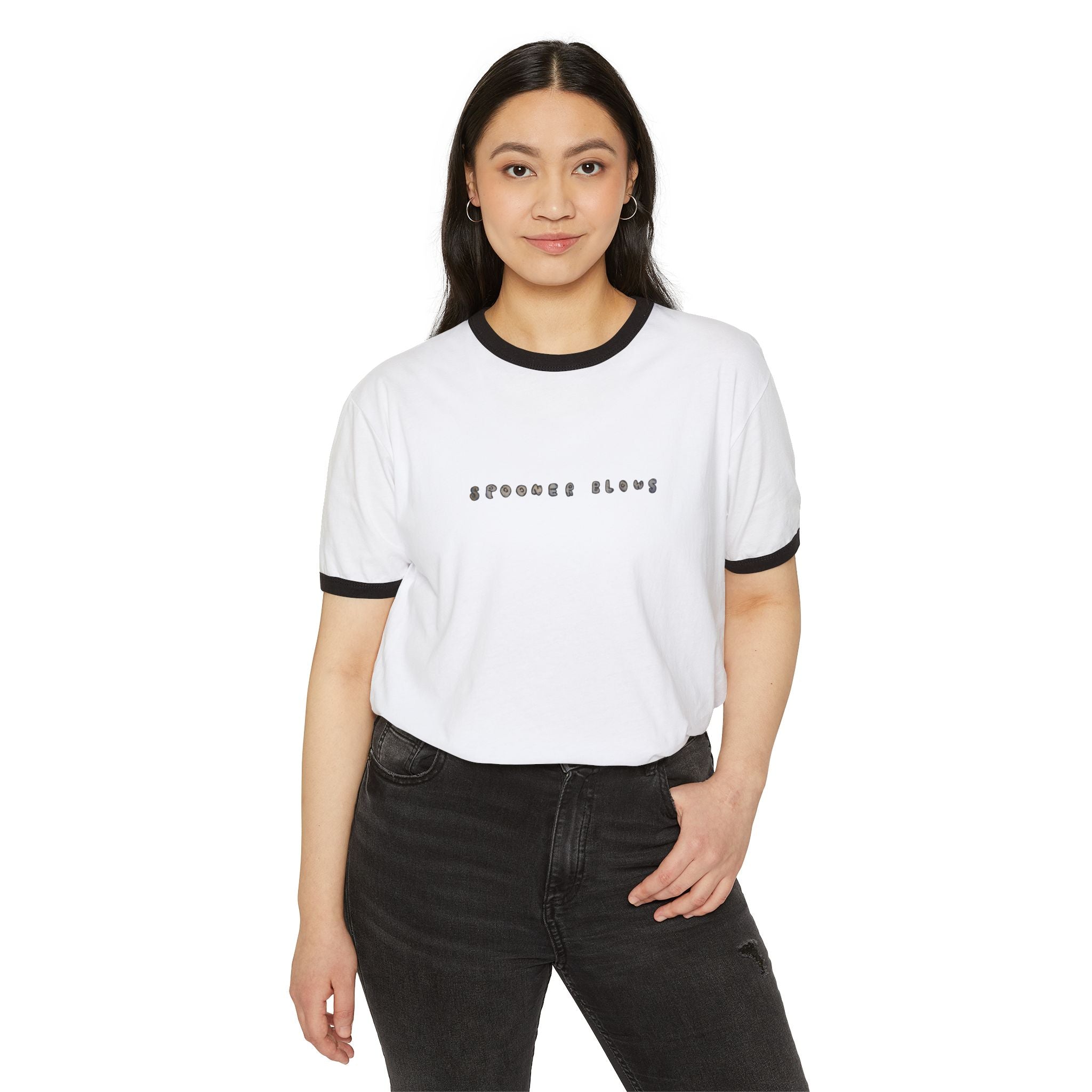 Spooner Blows Graffiti Minimalist Ringer Tee