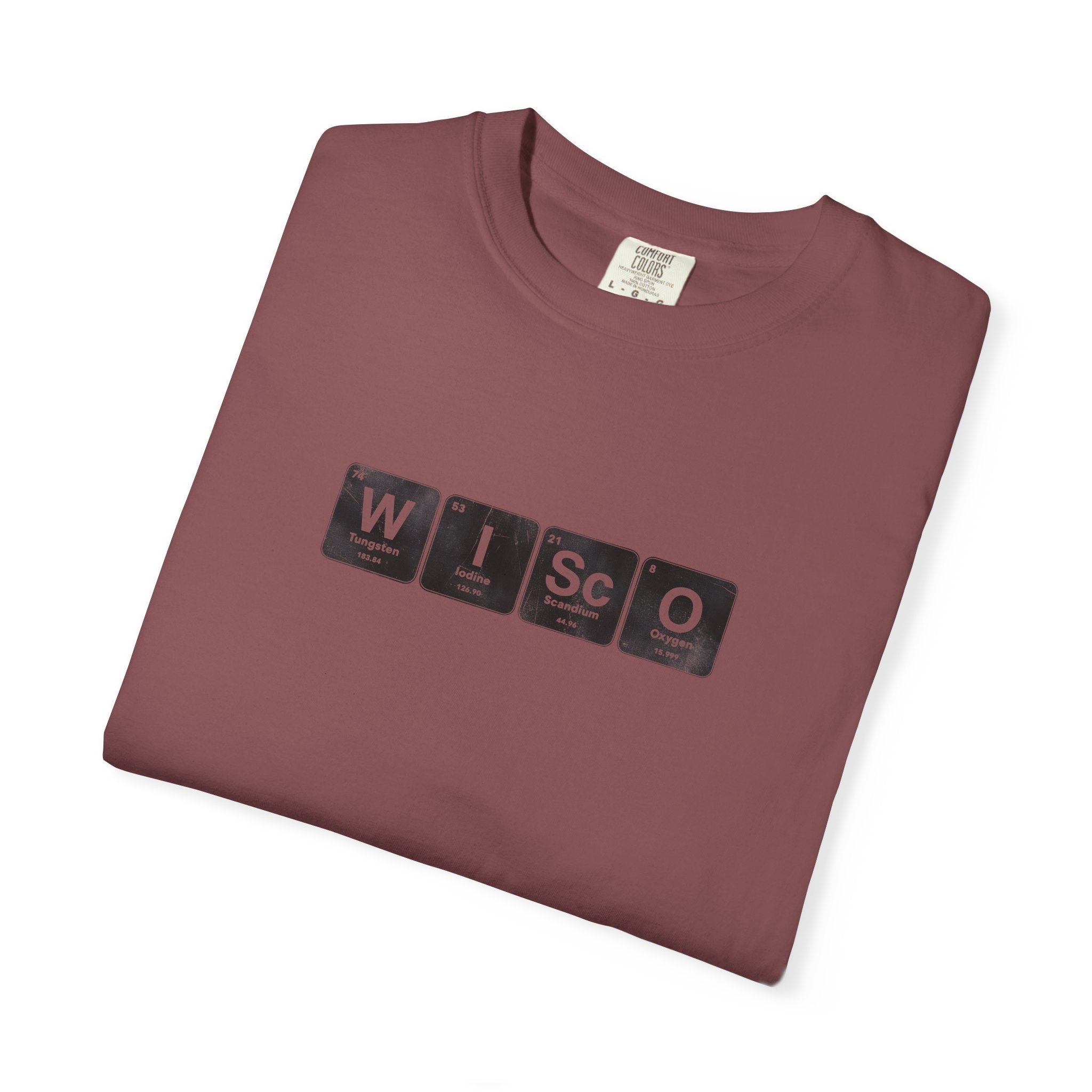 Wisconsin Periodic Table T-Shirt — WISCO Element Block Tee