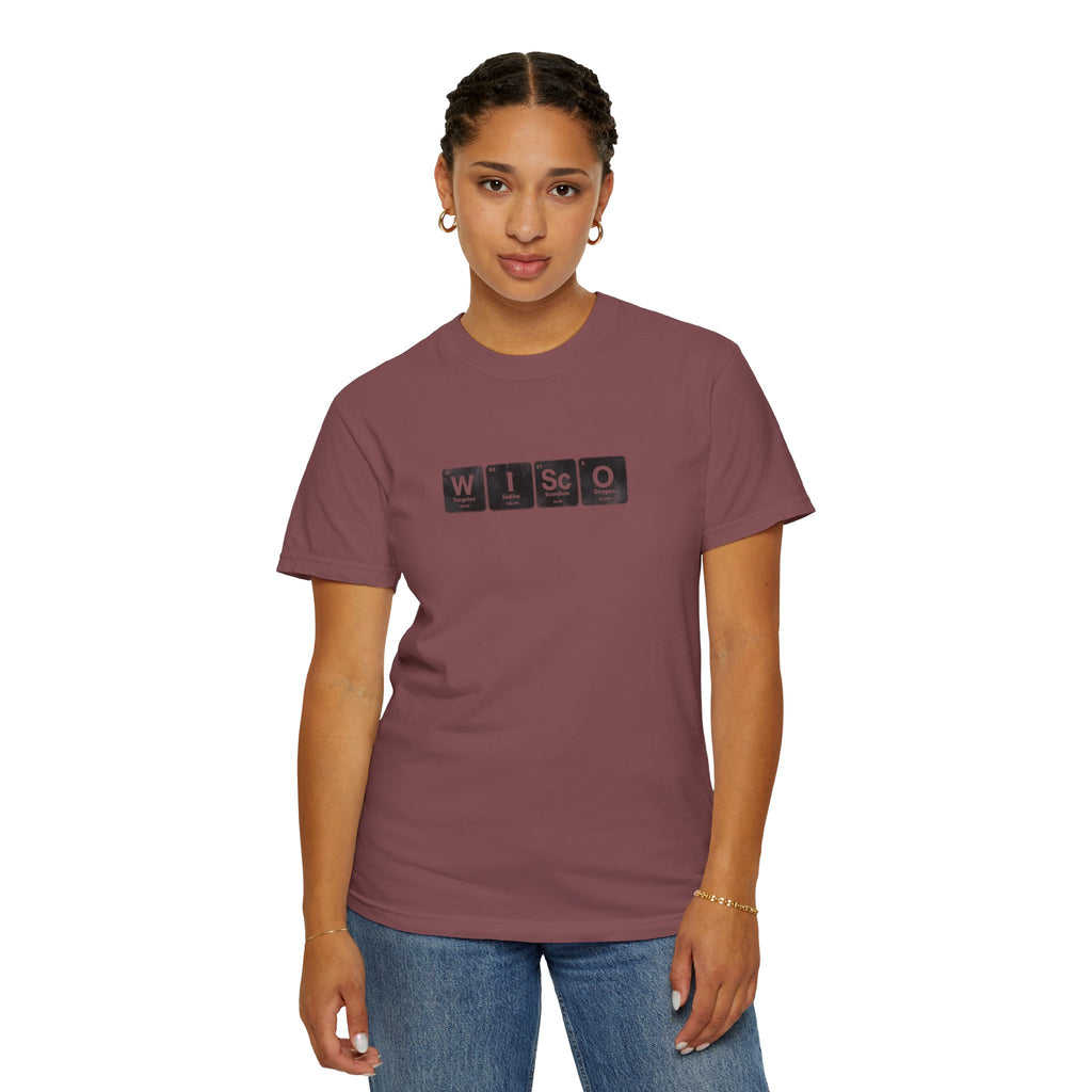 Wisconsin Periodic Table T-Shirt — WISCO Element Block Tee