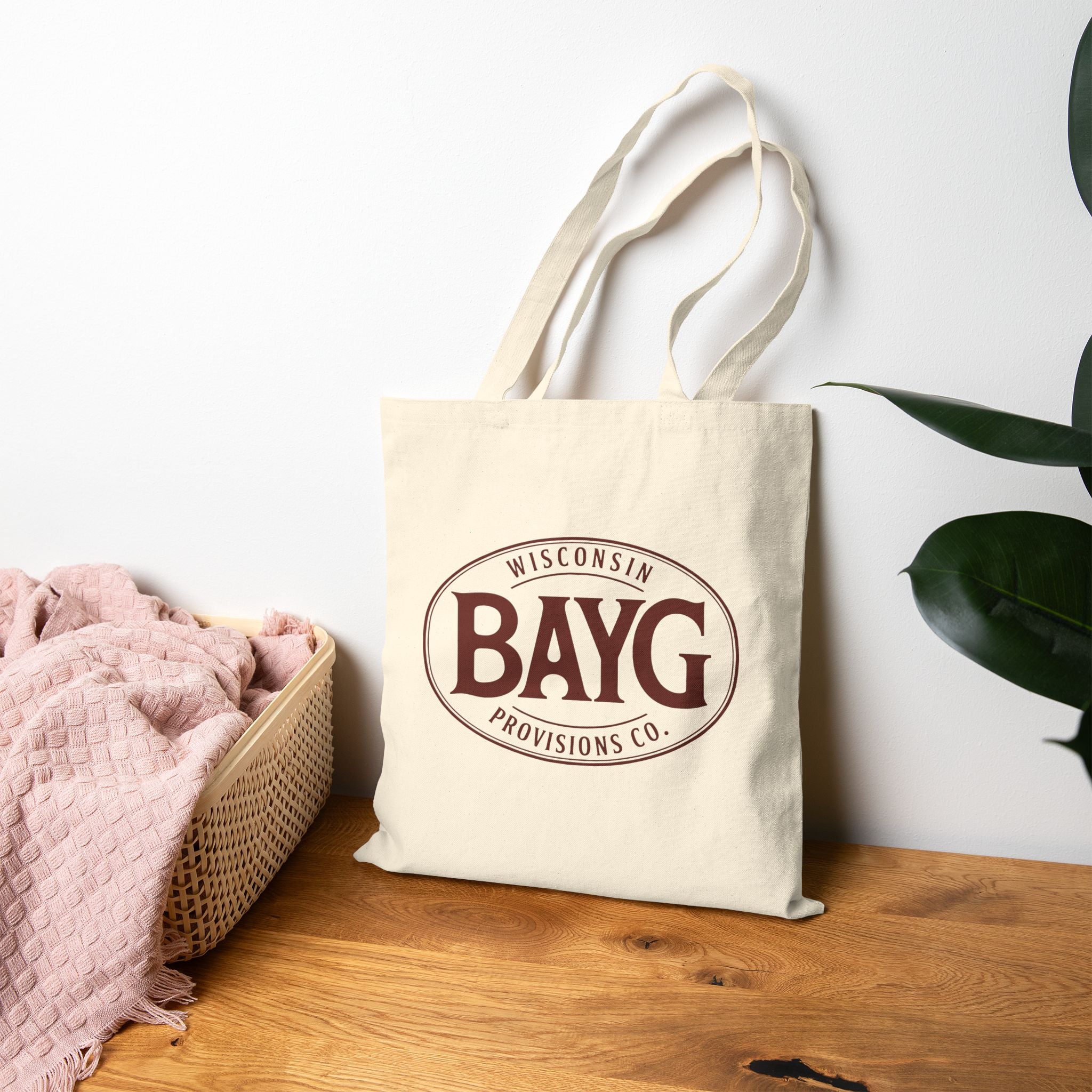 BAYG Tote Bag – Funny Wisconsin Accent Canvas Tote Bag