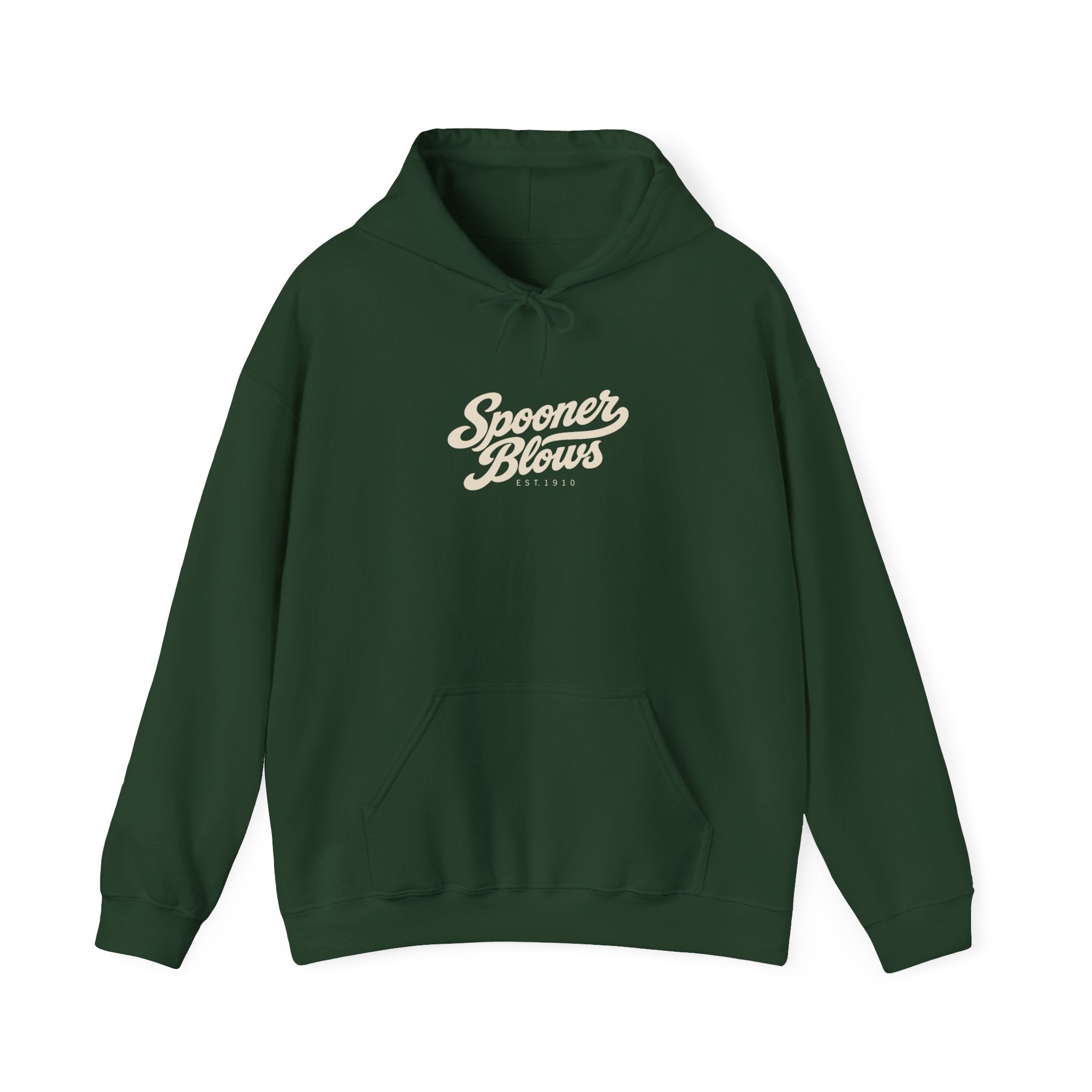 Spooner Blows EST. 1910 Hoodie | Wisconsin Northwoods Hoodie, Hayward WI Apparel