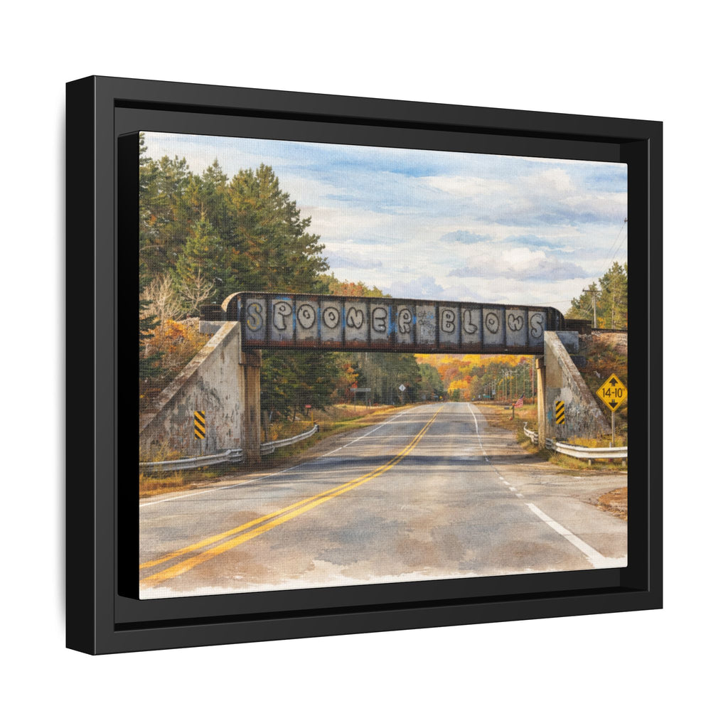 Watercolor Spooner Blows Print Matte Canvas