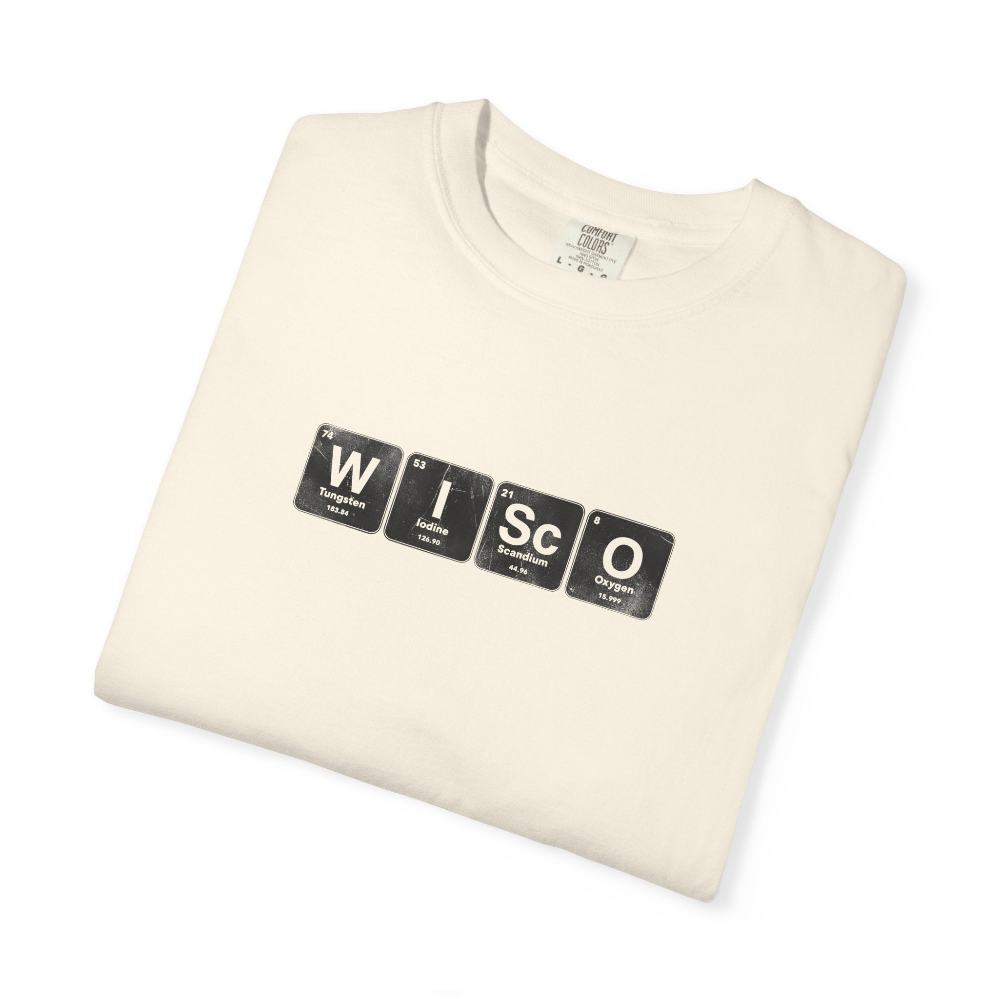 Wisconsin Periodic Table T-Shirt — WISCO Element Block Tee