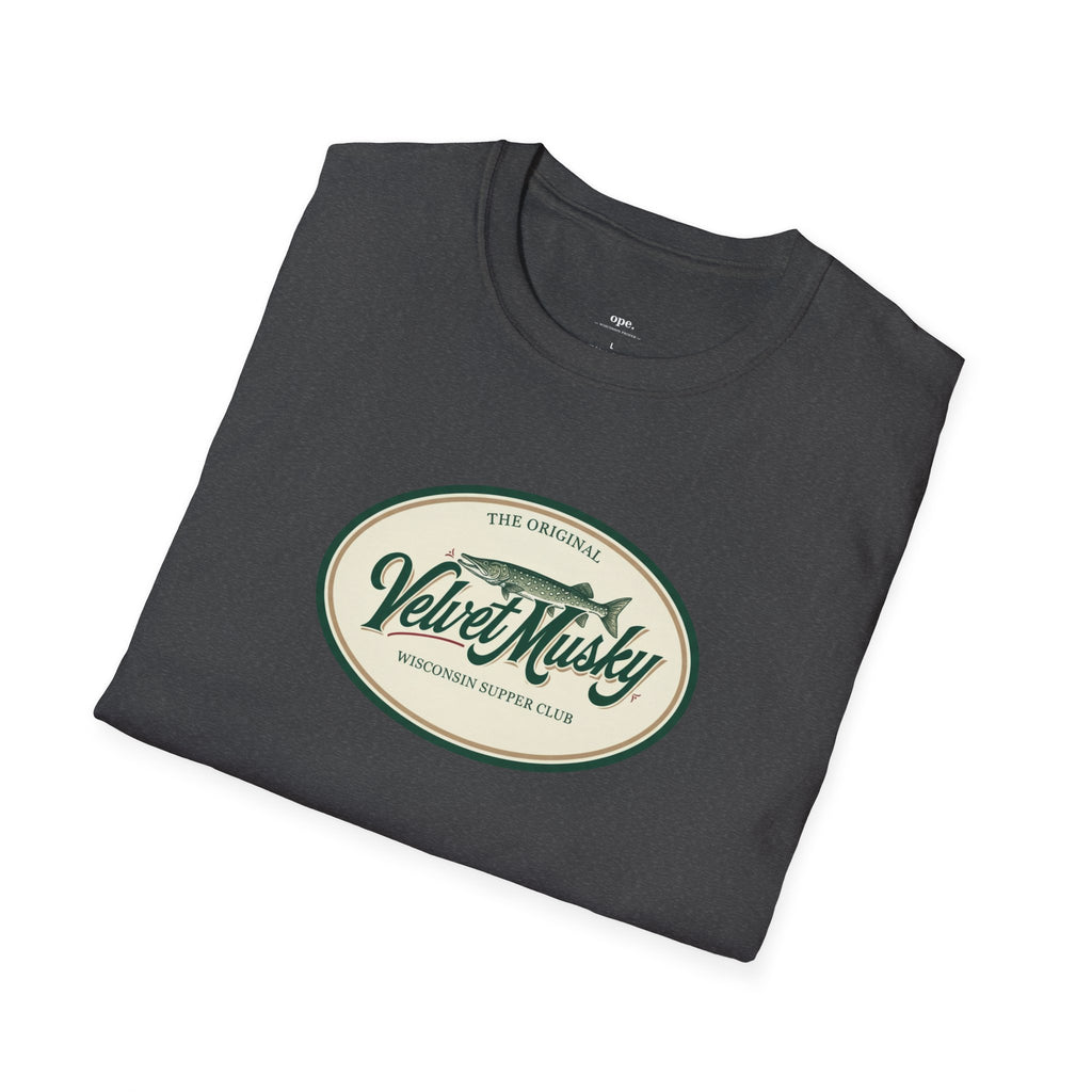 Velvet Musky Vintage Supper Club T-Shirt - Retro Badge Tee