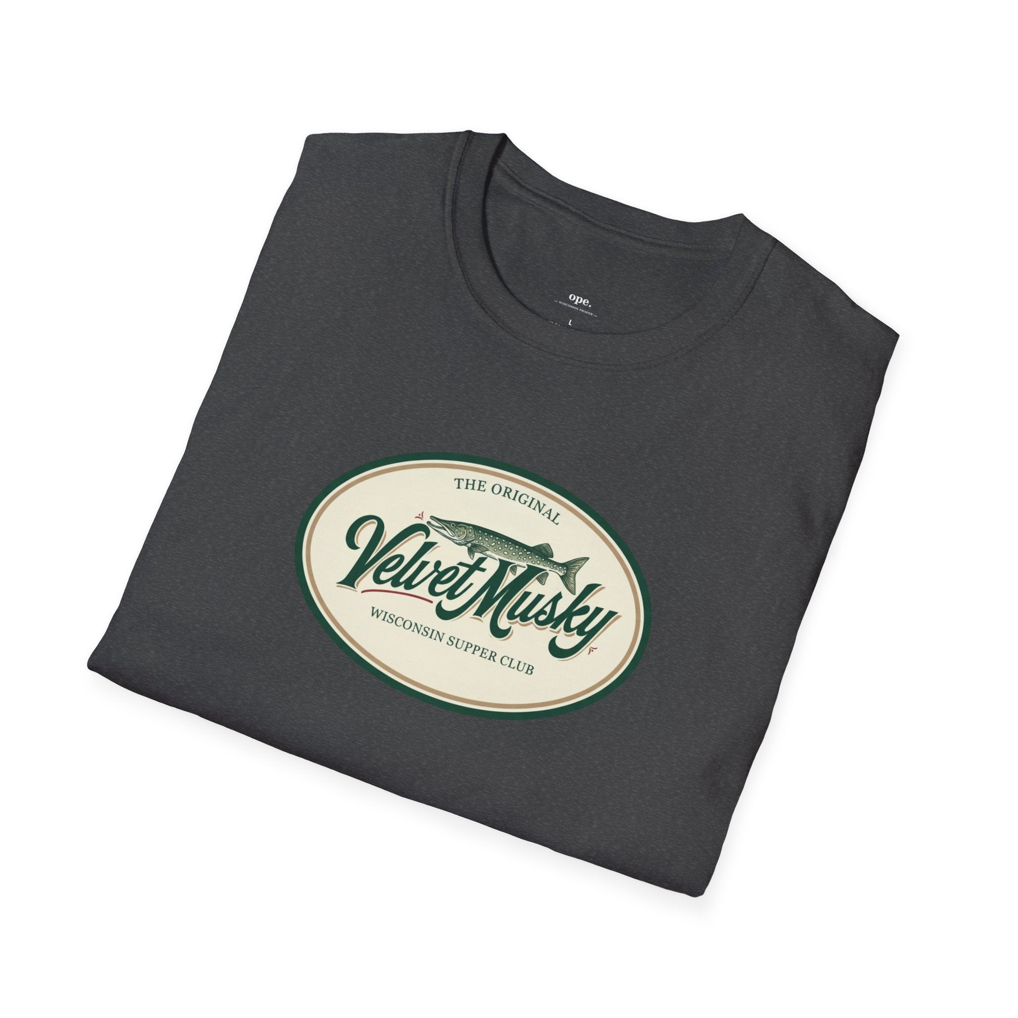 Velvet Musky Vintage Supper Club T-Shirt - Retro Badge Tee