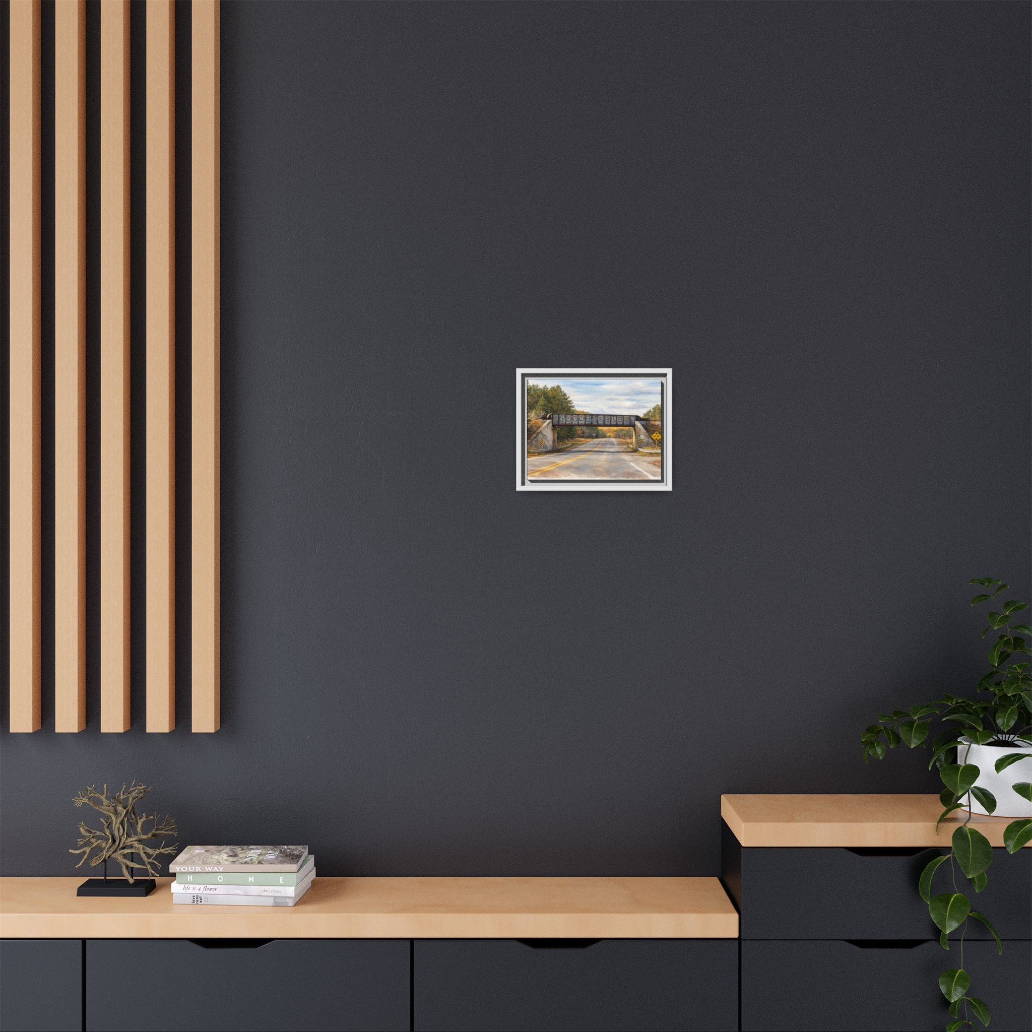 Watercolor Spooner Blows Print Matte Canvas