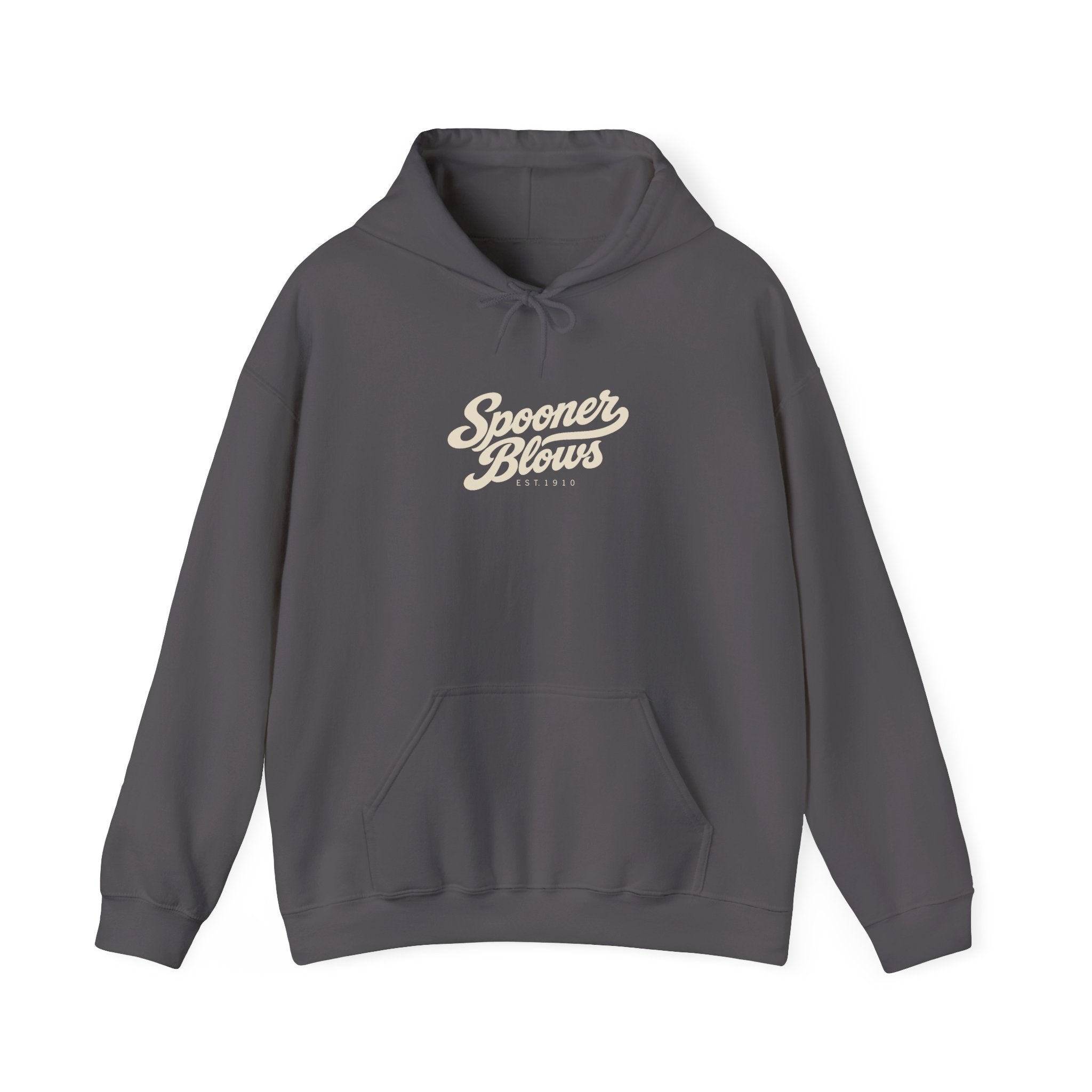 Spooner Blows EST. 1910 Hoodie | Wisconsin Northwoods Hoodie, Hayward WI Apparel
