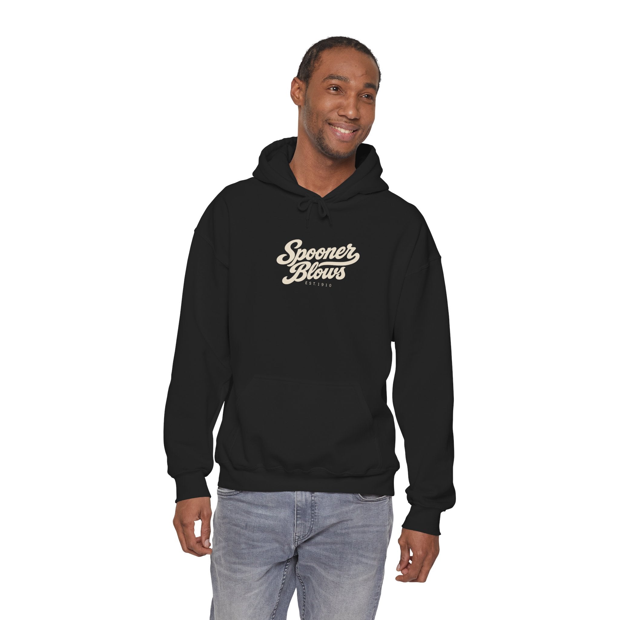 Spooner Blows EST. 1910 Hoodie | Wisconsin Northwoods Hoodie, Hayward WI Apparel