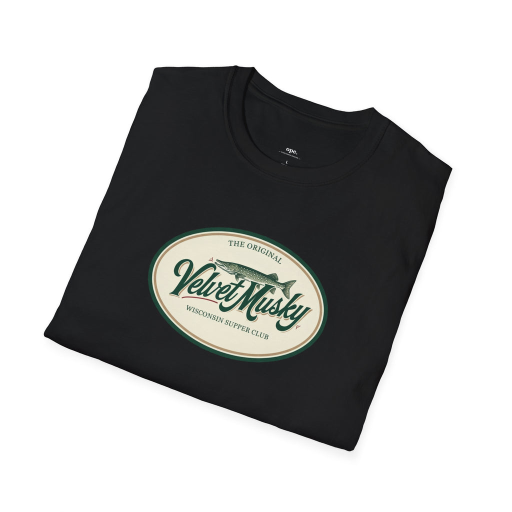 Velvet Musky Vintage Supper Club T-Shirt - Retro Badge Tee