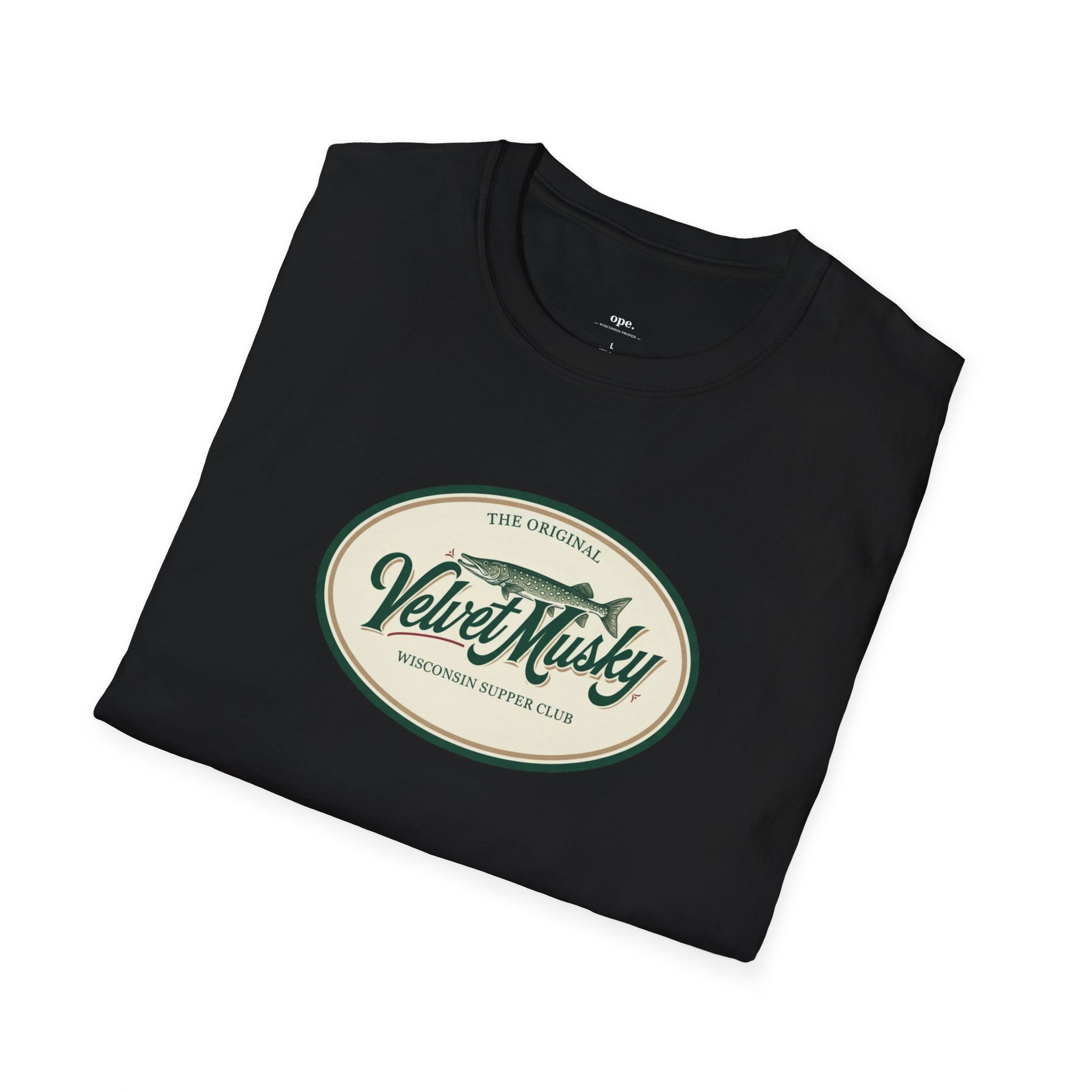 Velvet Musky Vintage Supper Club T-Shirt - Retro Badge Tee