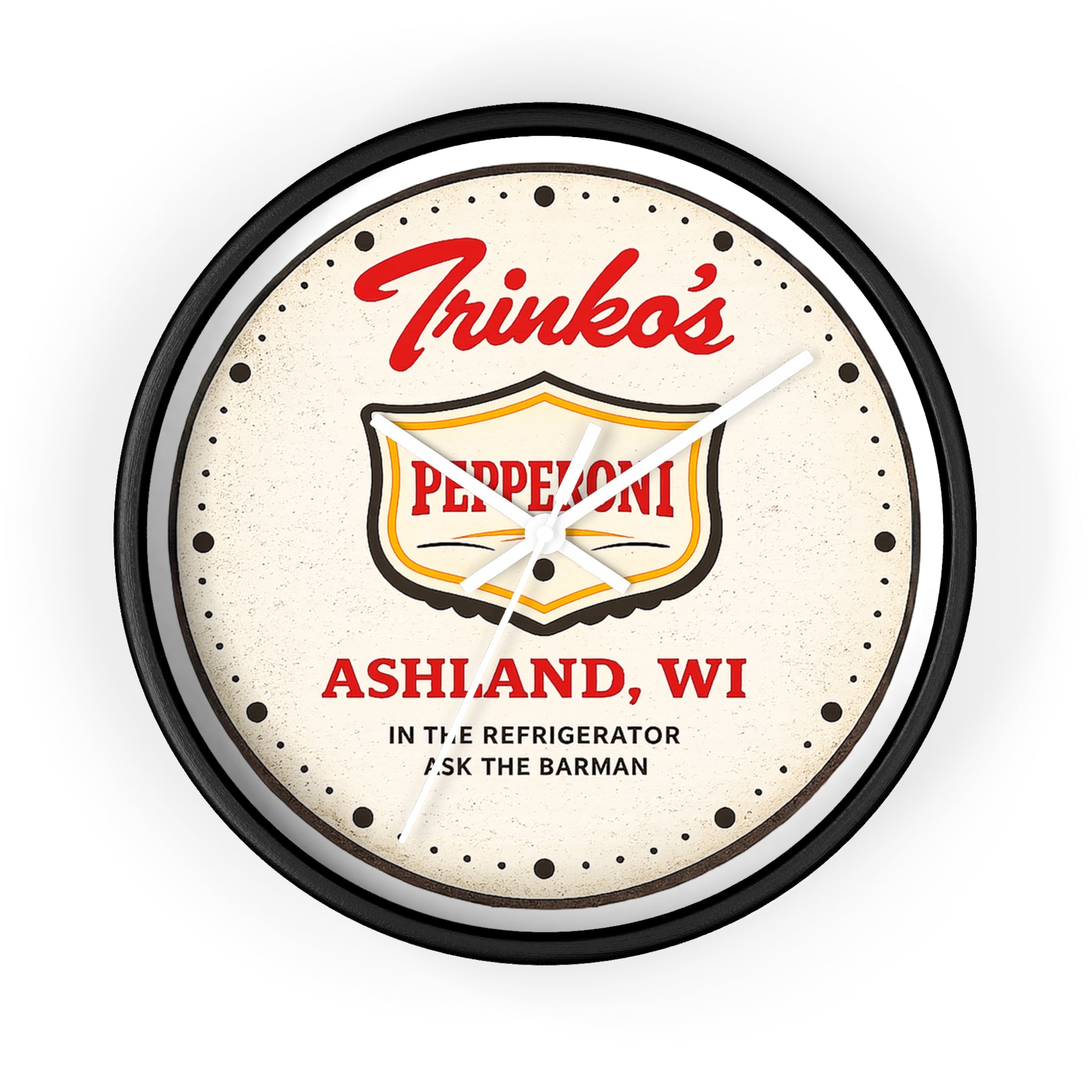 Trinko's Pepperoni Vintage Wall Clock
