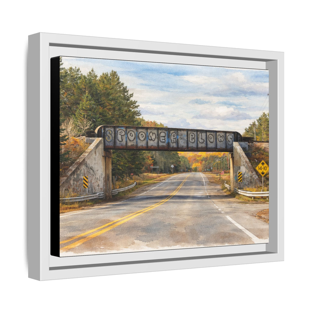 Watercolor Spooner Blows Print Matte Canvas