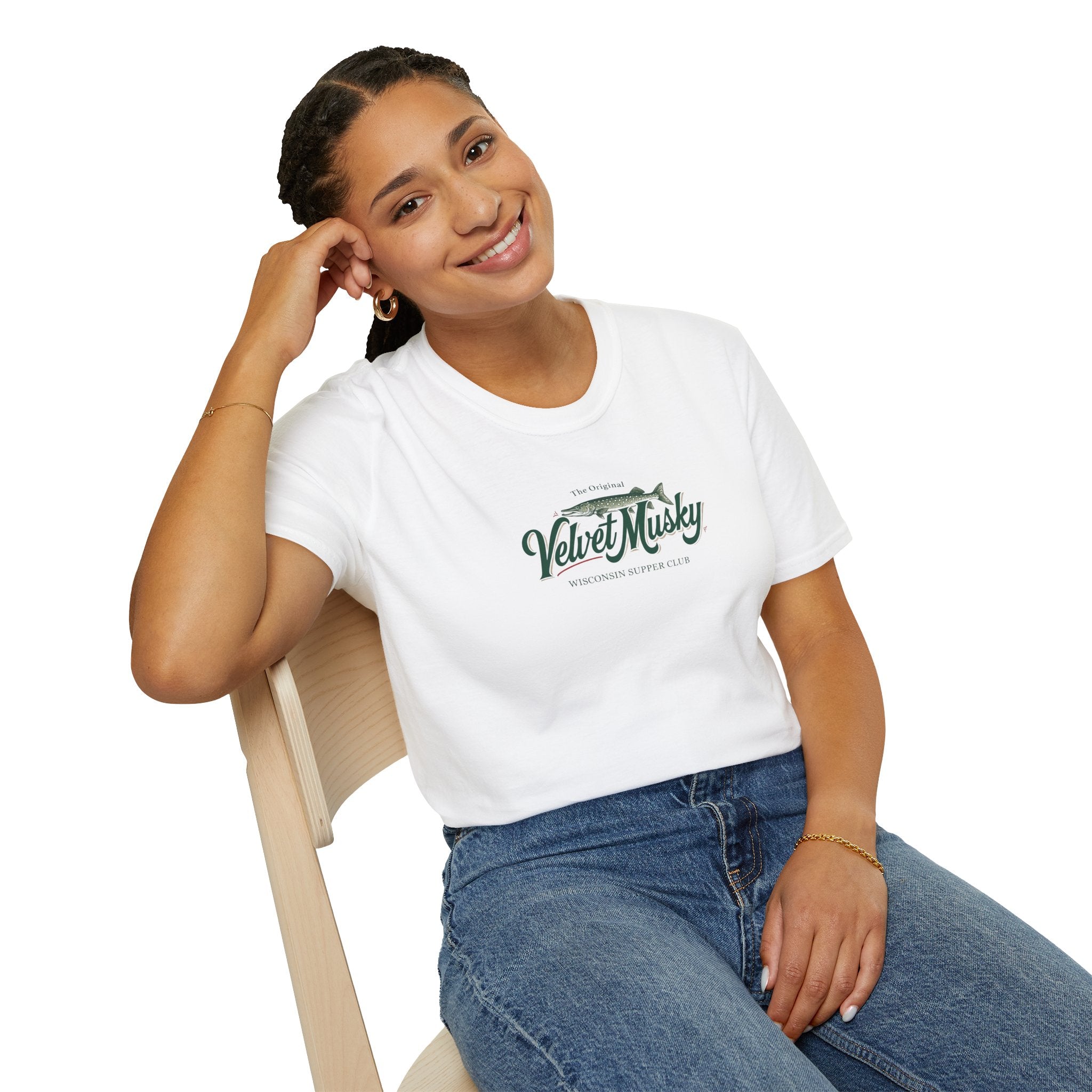 Velvet Musky Vintage Supper Club T-Shirt - Retro Badge Tee