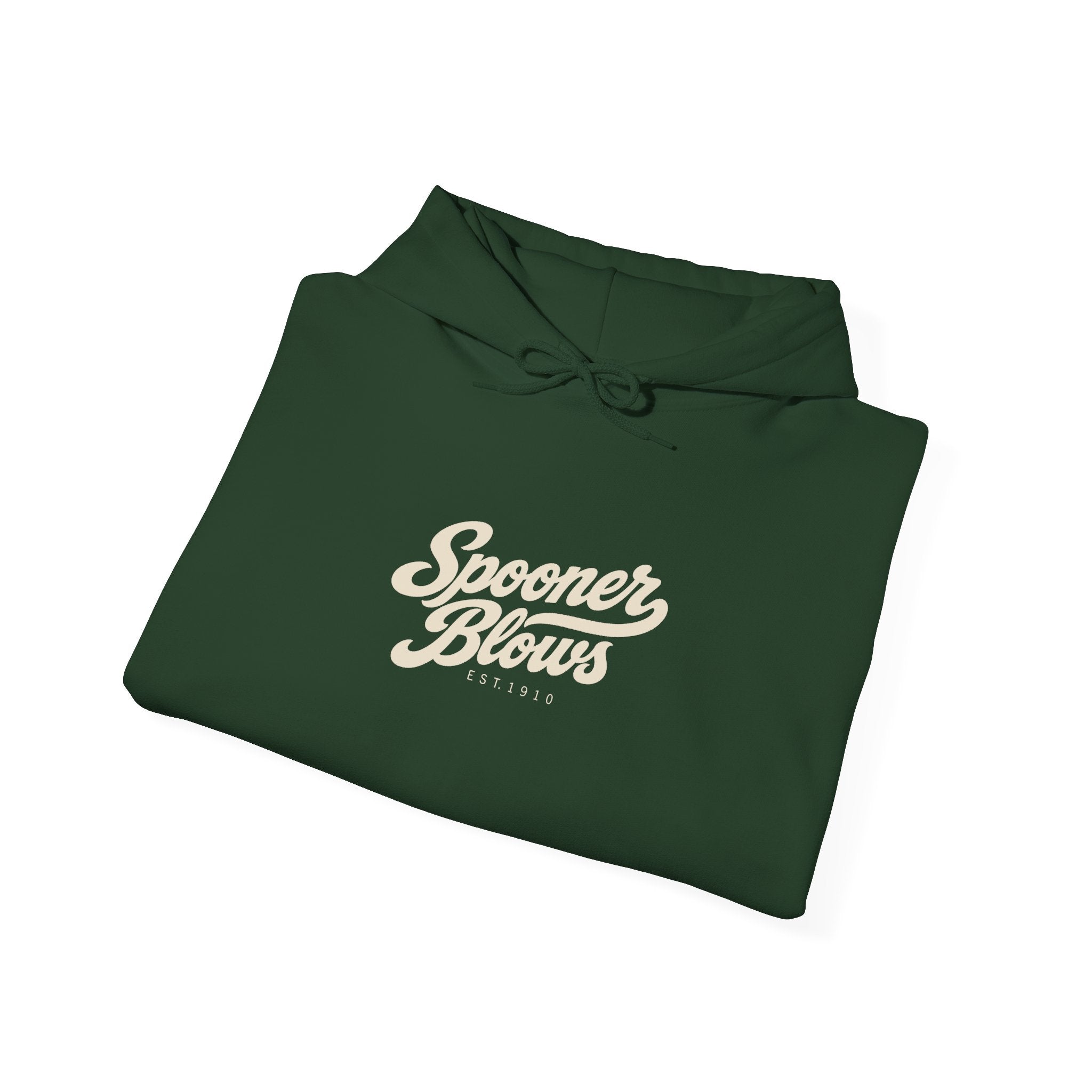 Spooner Blows EST. 1910 Hoodie | Wisconsin Northwoods Hoodie, Hayward WI Apparel