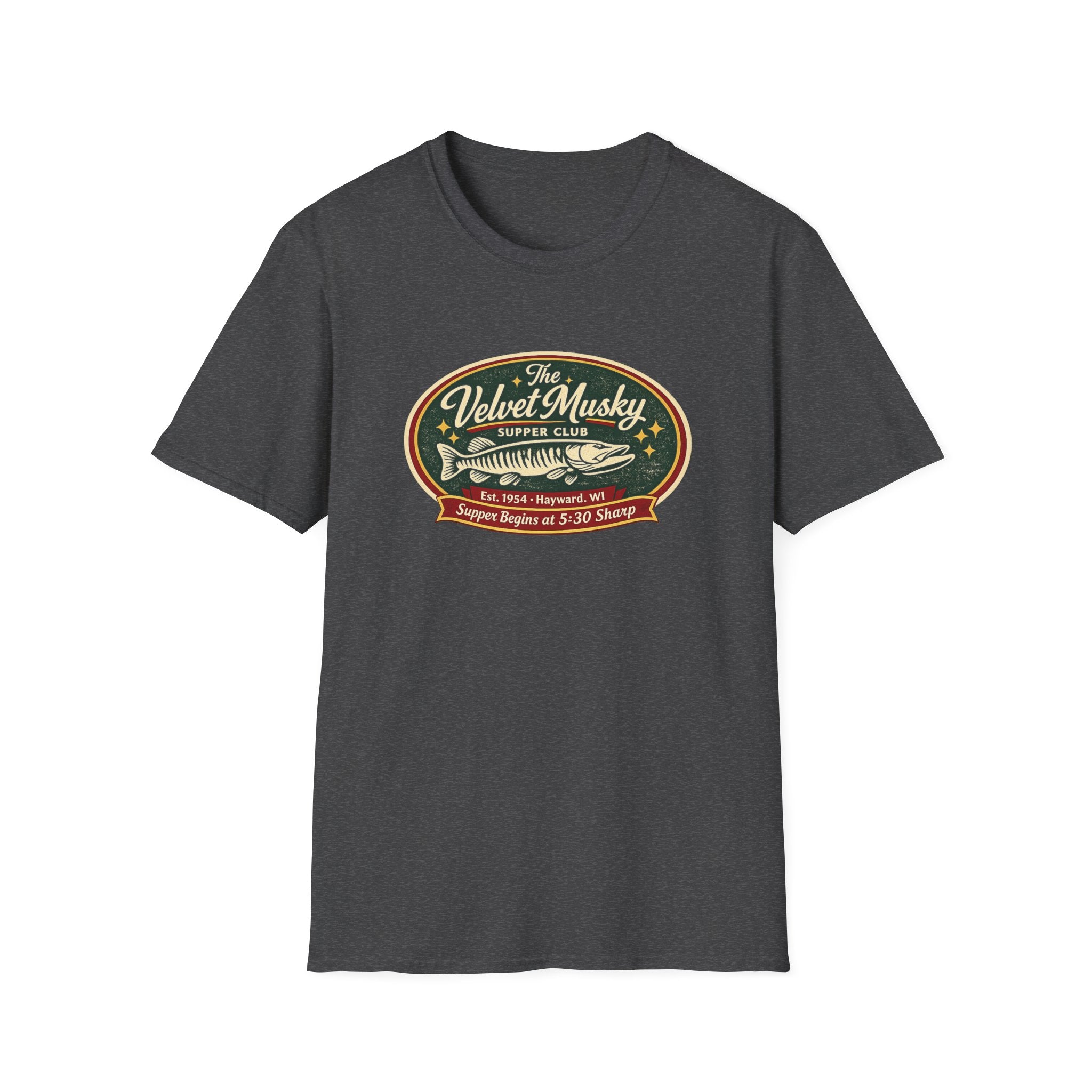 Velvet Musky Vintage Supper Club T-Shirt - Retro Badge Tee
