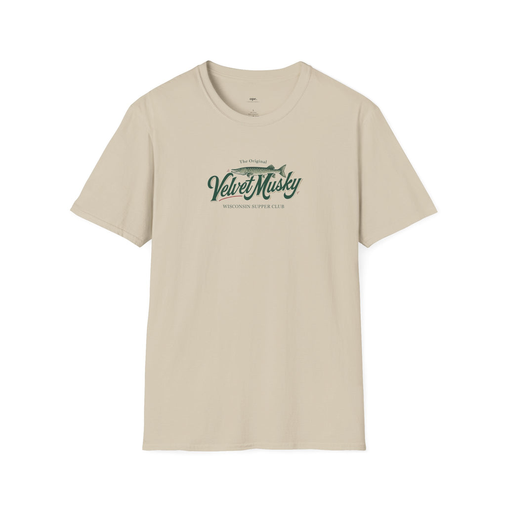 Velvet Musky Vintage Supper Club T-Shirt - Retro Badge Tee