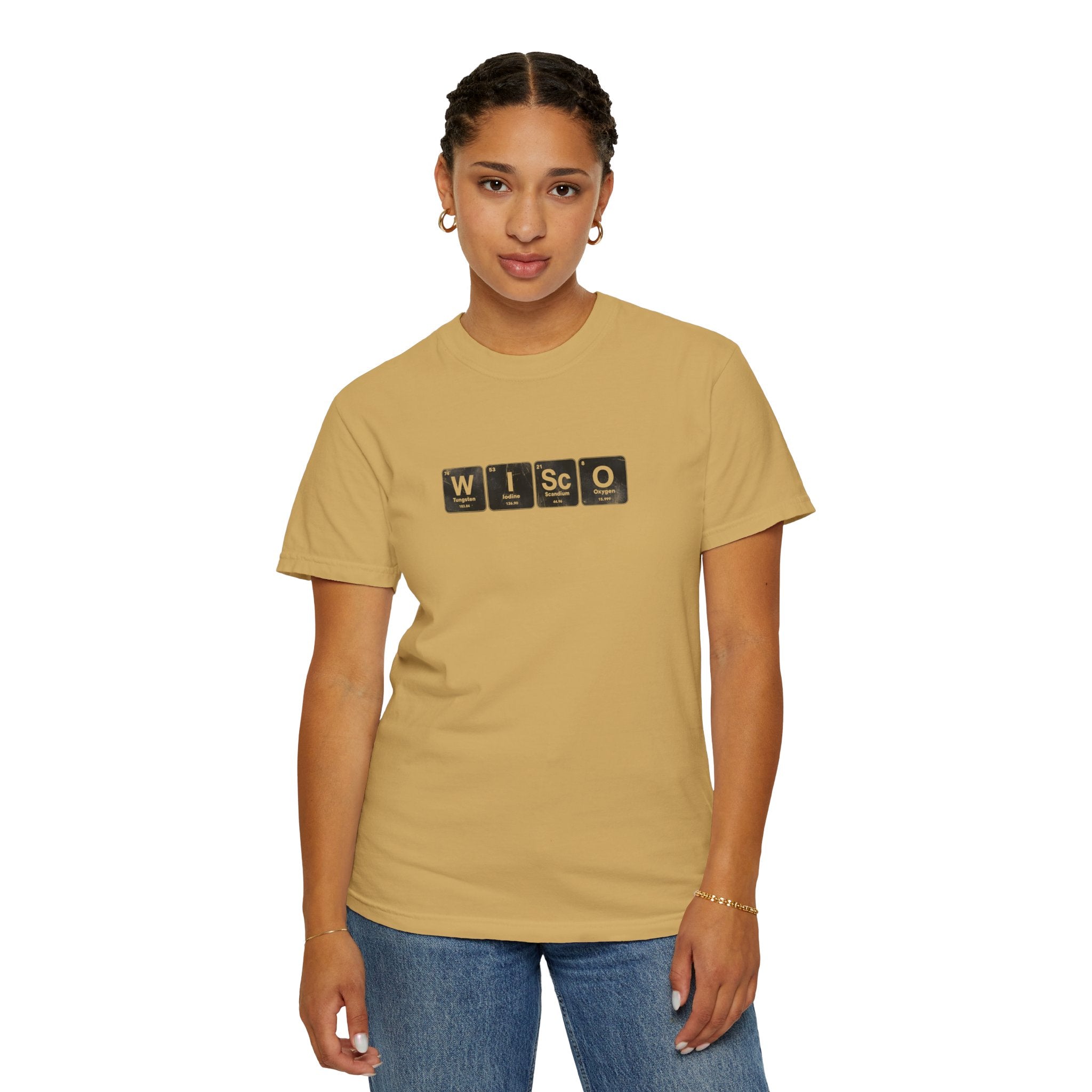 Wisconsin Periodic Table T-Shirt — WISCO Element Block Tee