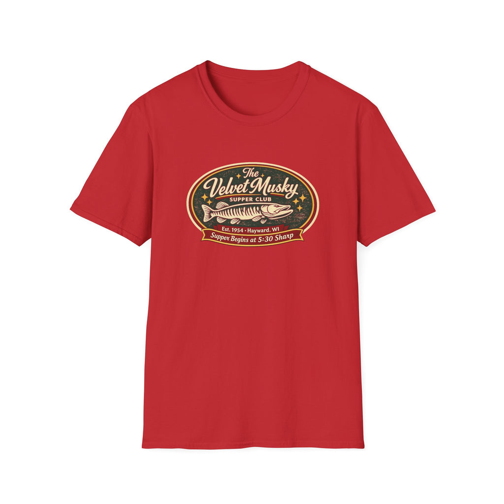 Velvet Musky Vintage Supper Club T-Shirt - Retro Badge Tee