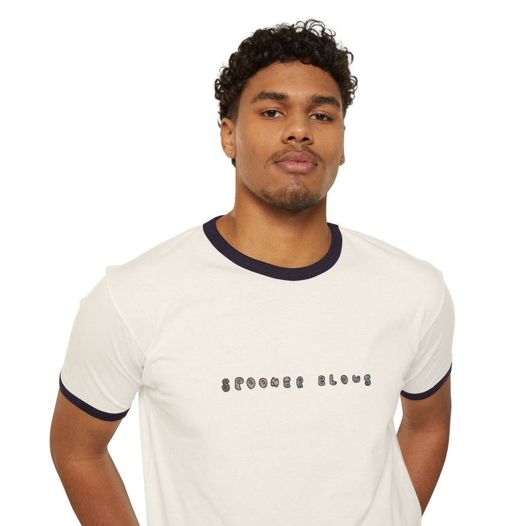 Spooner Blows Graffiti Minimalist Ringer Tee