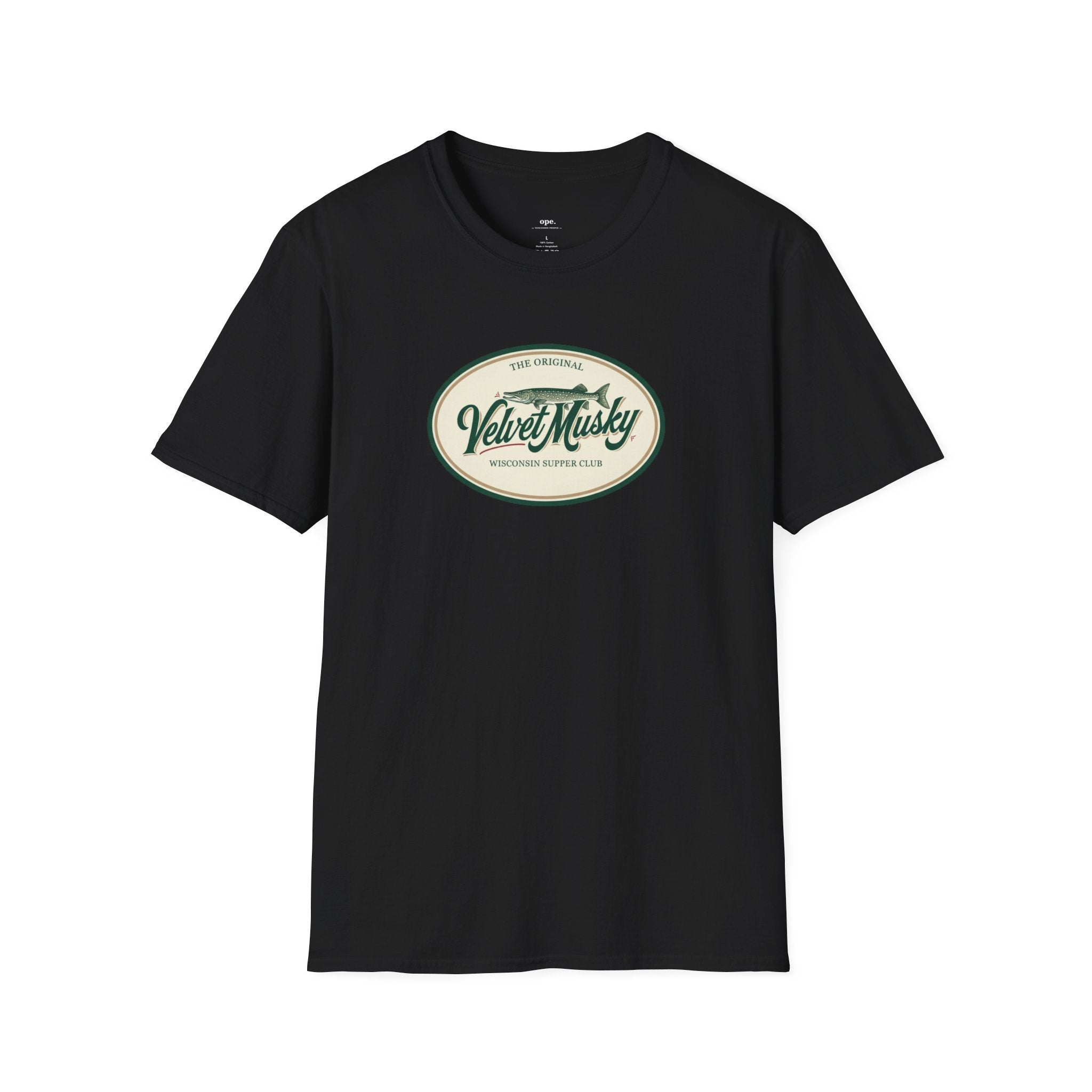 Velvet Musky Vintage Supper Club T-Shirt - Retro Badge Tee