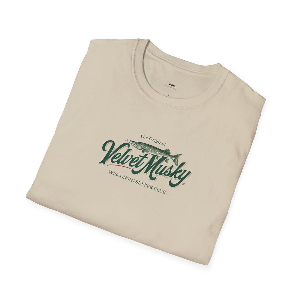 Velvet Musky Vintage Supper Club T-Shirt - Retro Badge Tee