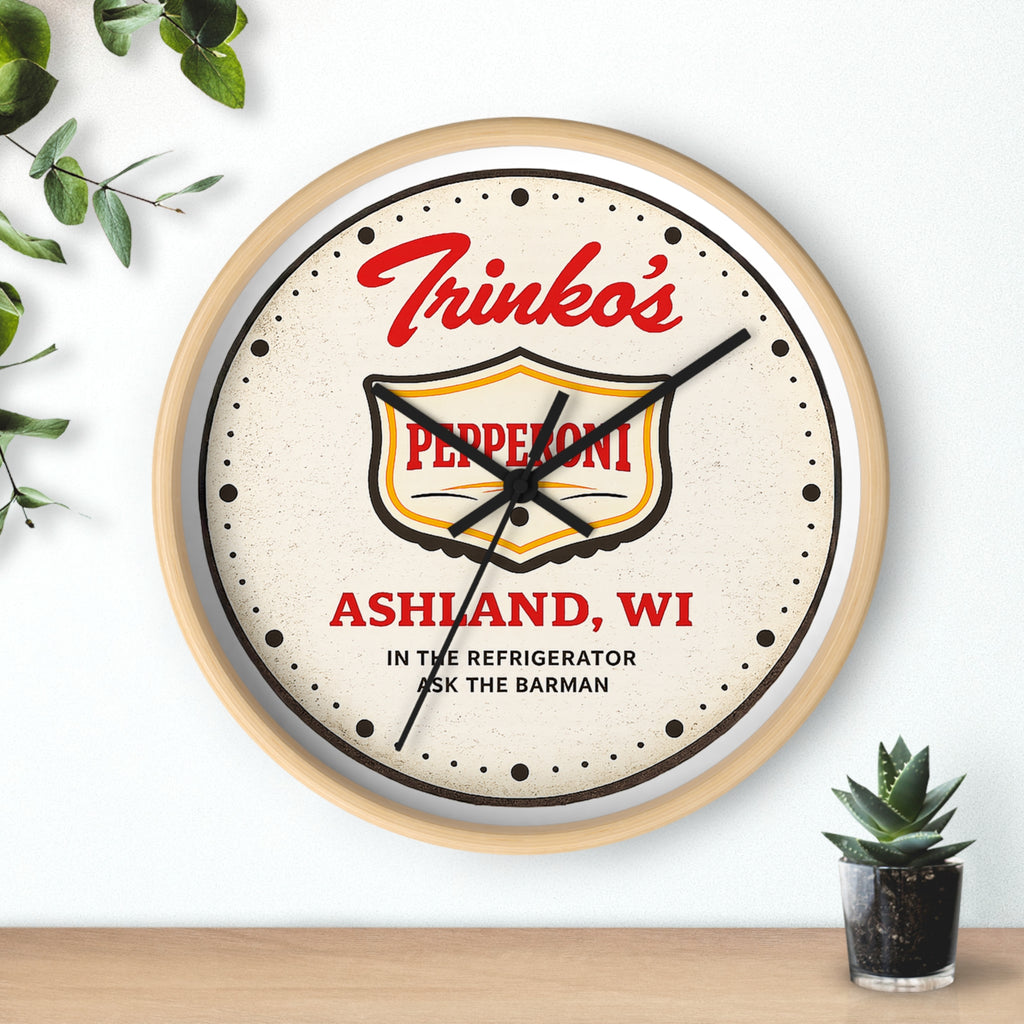 Trinko's Pepperoni Vintage Wall Clock