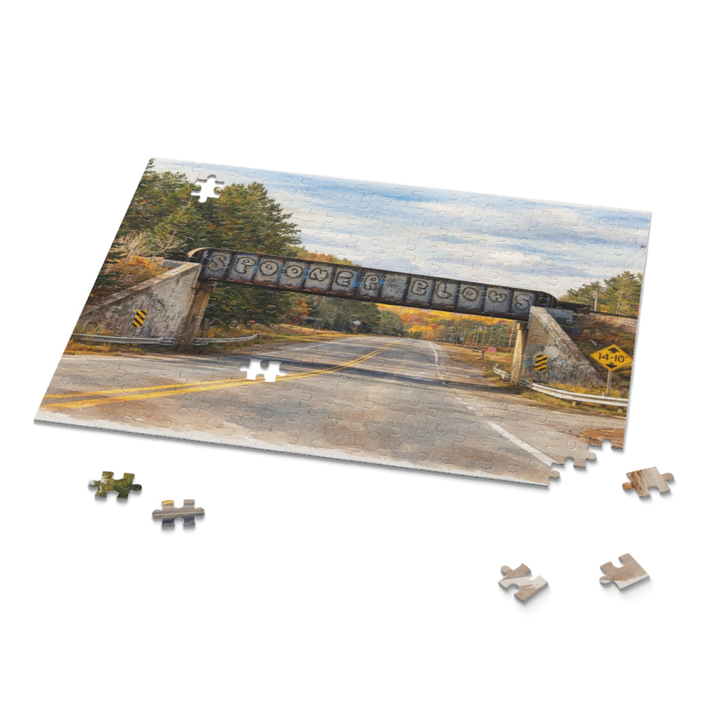Spooner Blows 120-500 Piece Jigsaw Puzzle - Northwoods Edition