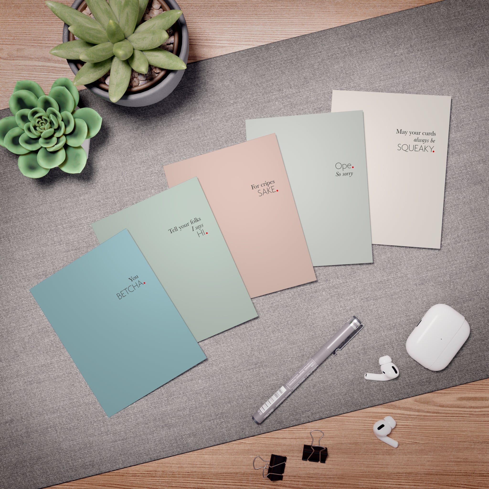 Wisconsin Sayings Greeting Card Set