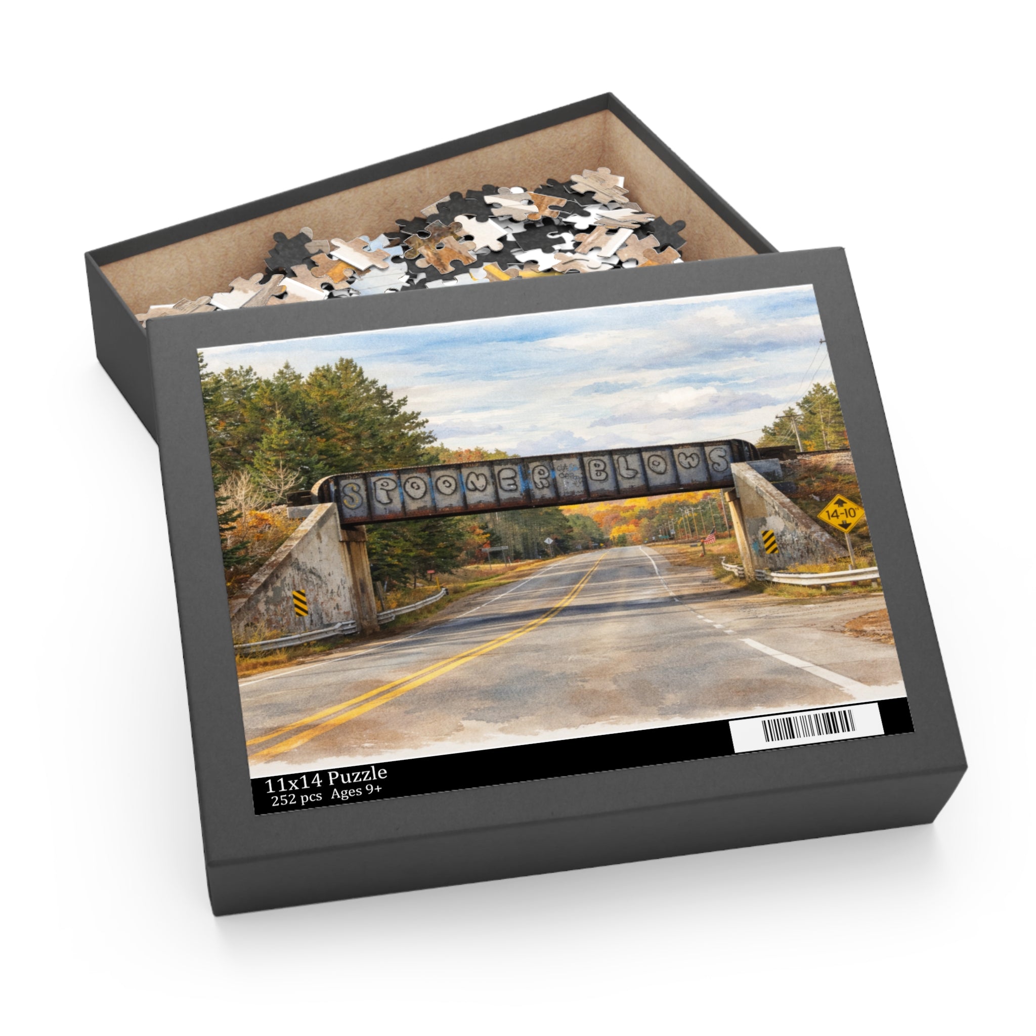 Spooner Blows 120-500 Piece Jigsaw Puzzle - Northwoods Edition