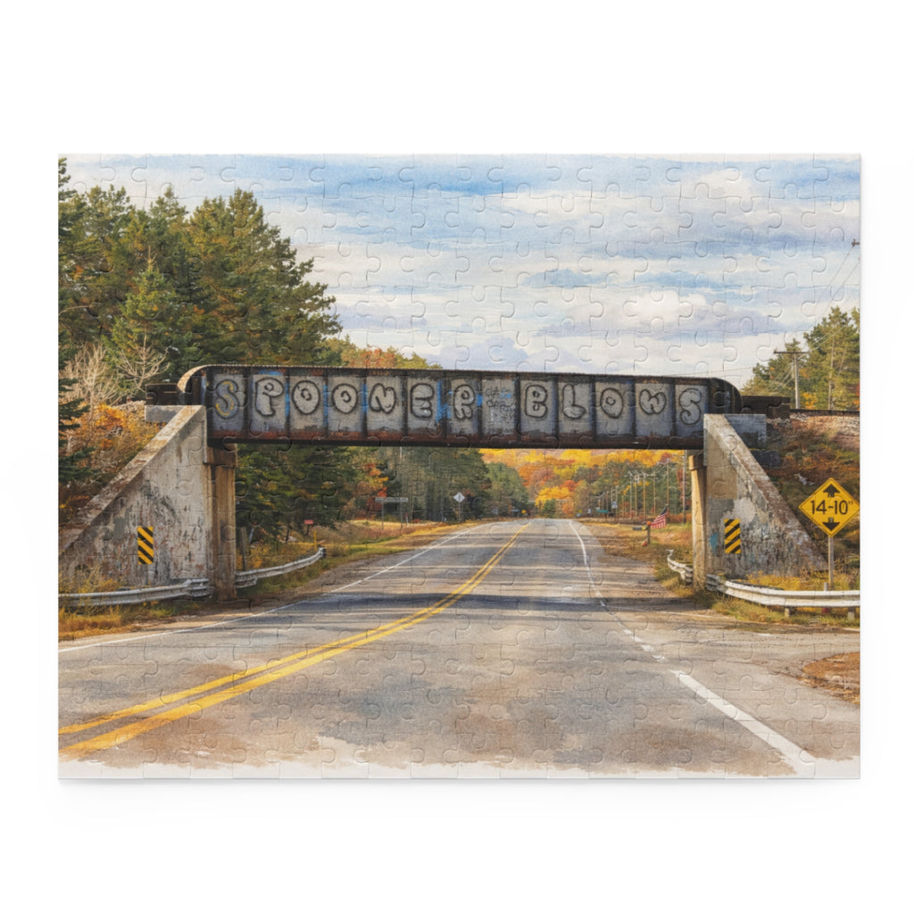 Spooner Blows 120-500 Piece Jigsaw Puzzle - Northwoods Edition